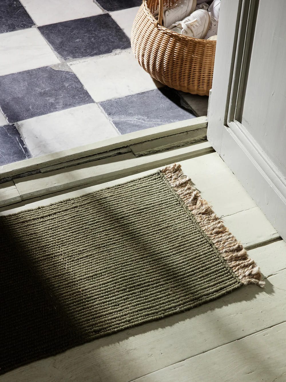 Block Mat | Dørmåtte i Olive/Natural ferm LIVING FL-1104264785 FINICC