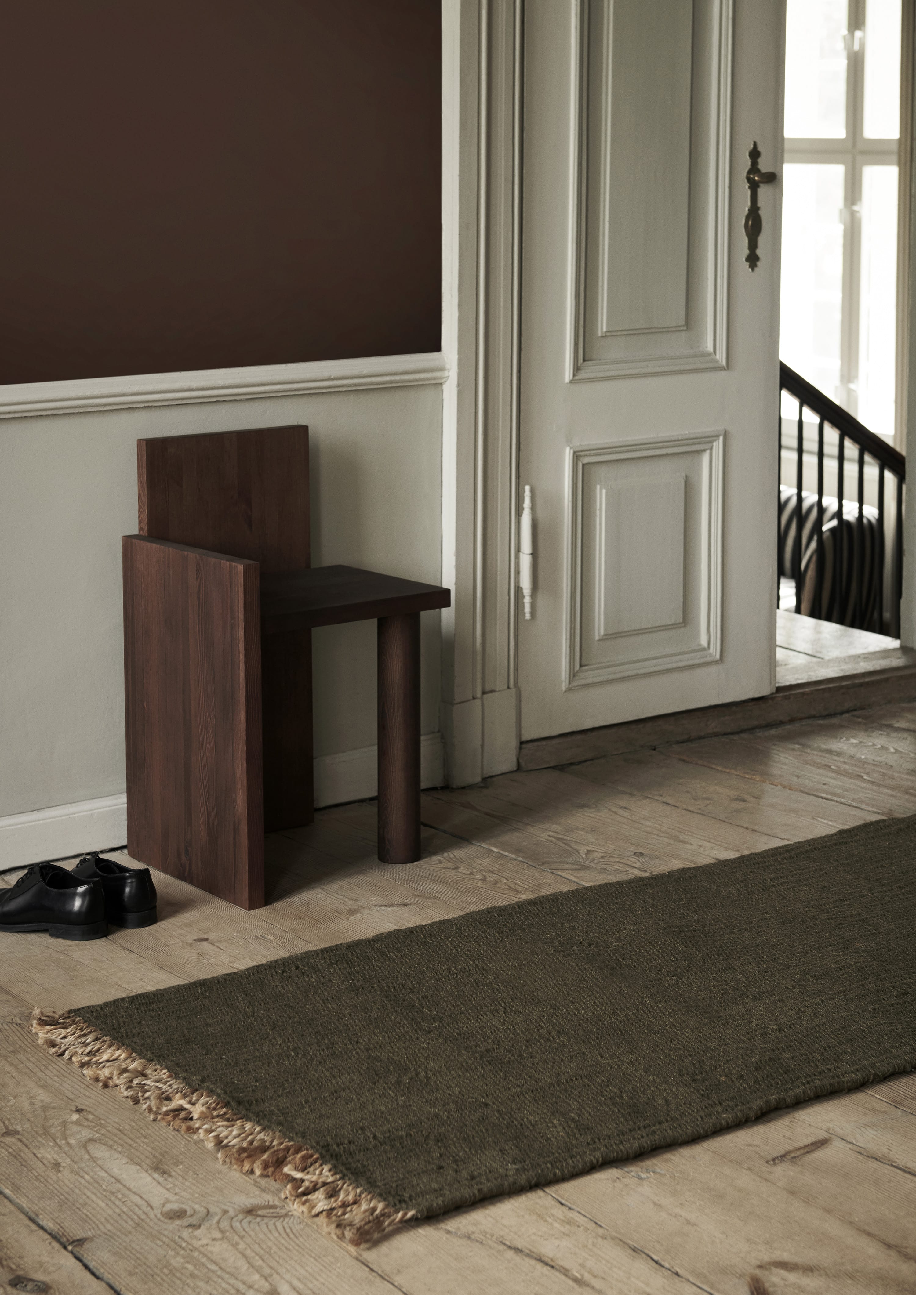 Block Mat | Løber i Olive/Natural ferm LIVING FL-1104268033 FINICC