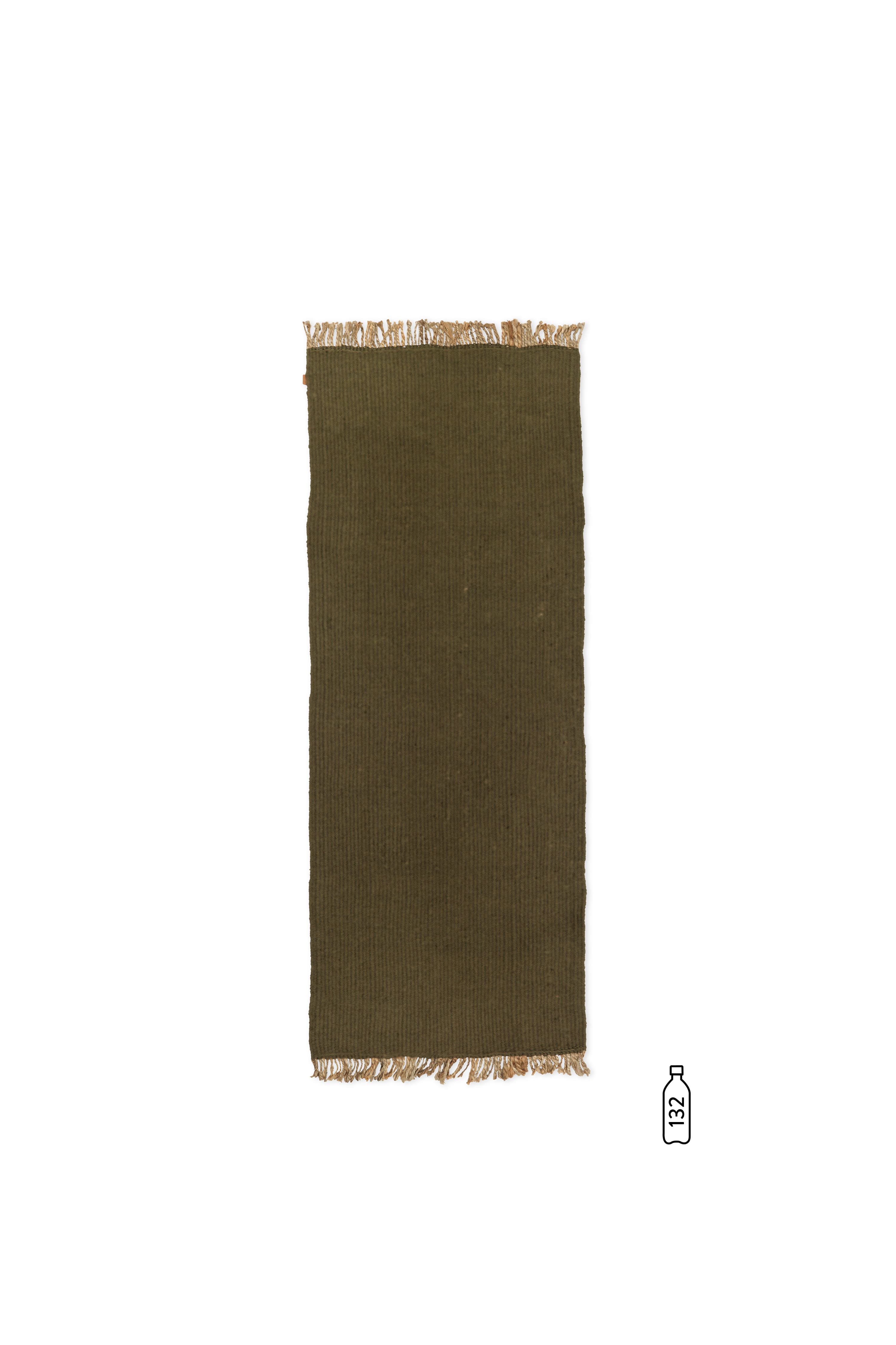 Block Mat | Løber i Olive/Natural ferm LIVING FL-1104268033 FINICC