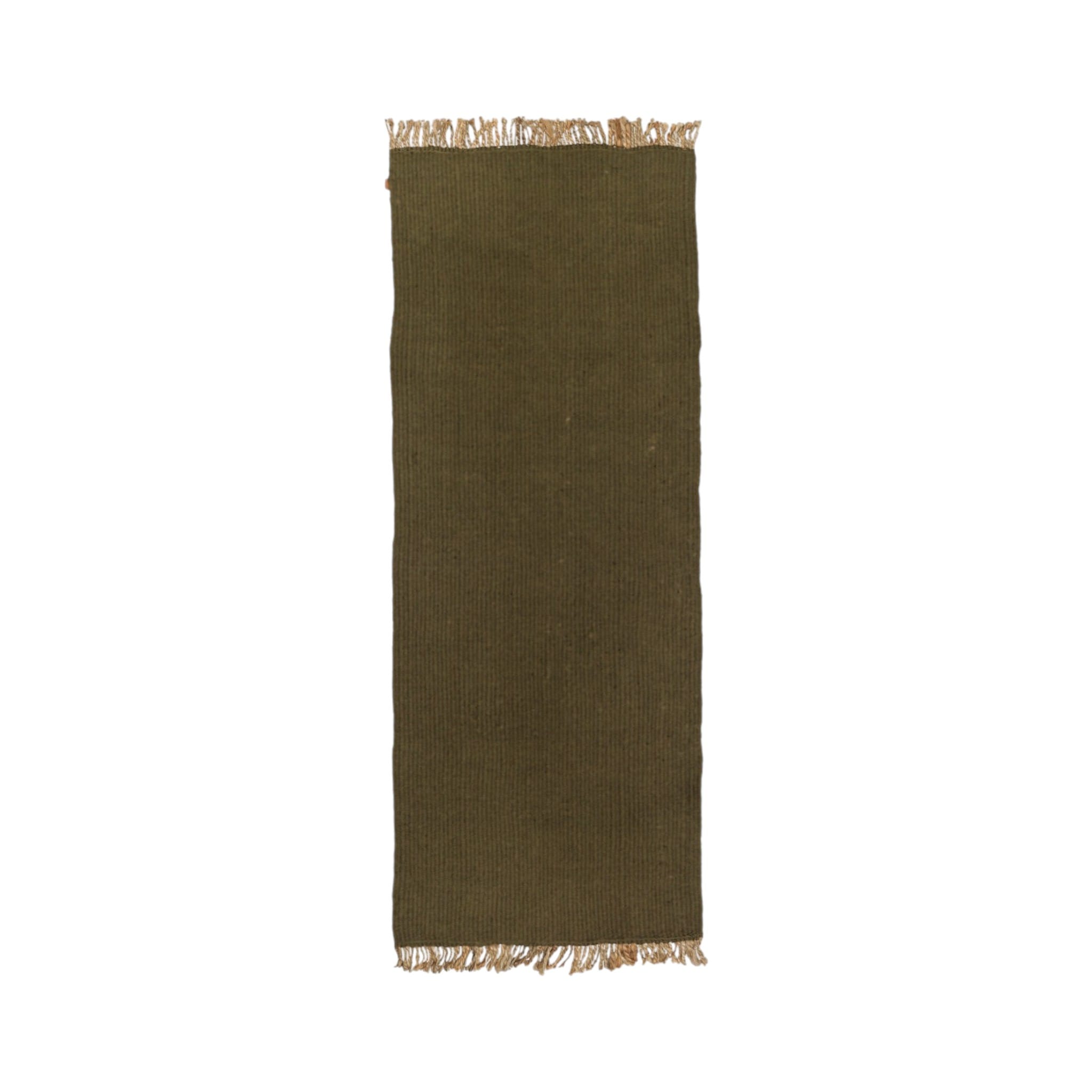 Block Mat | Løber i Olive/Natural ferm LIVING FL-1104268033 FINICC