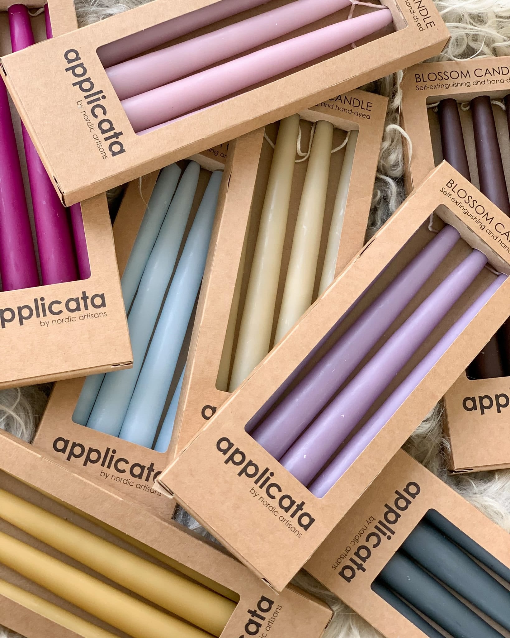 Blossom | Stearinlys i Warm Rose - Selvslukkende Applicata APP-BC46 FINICC