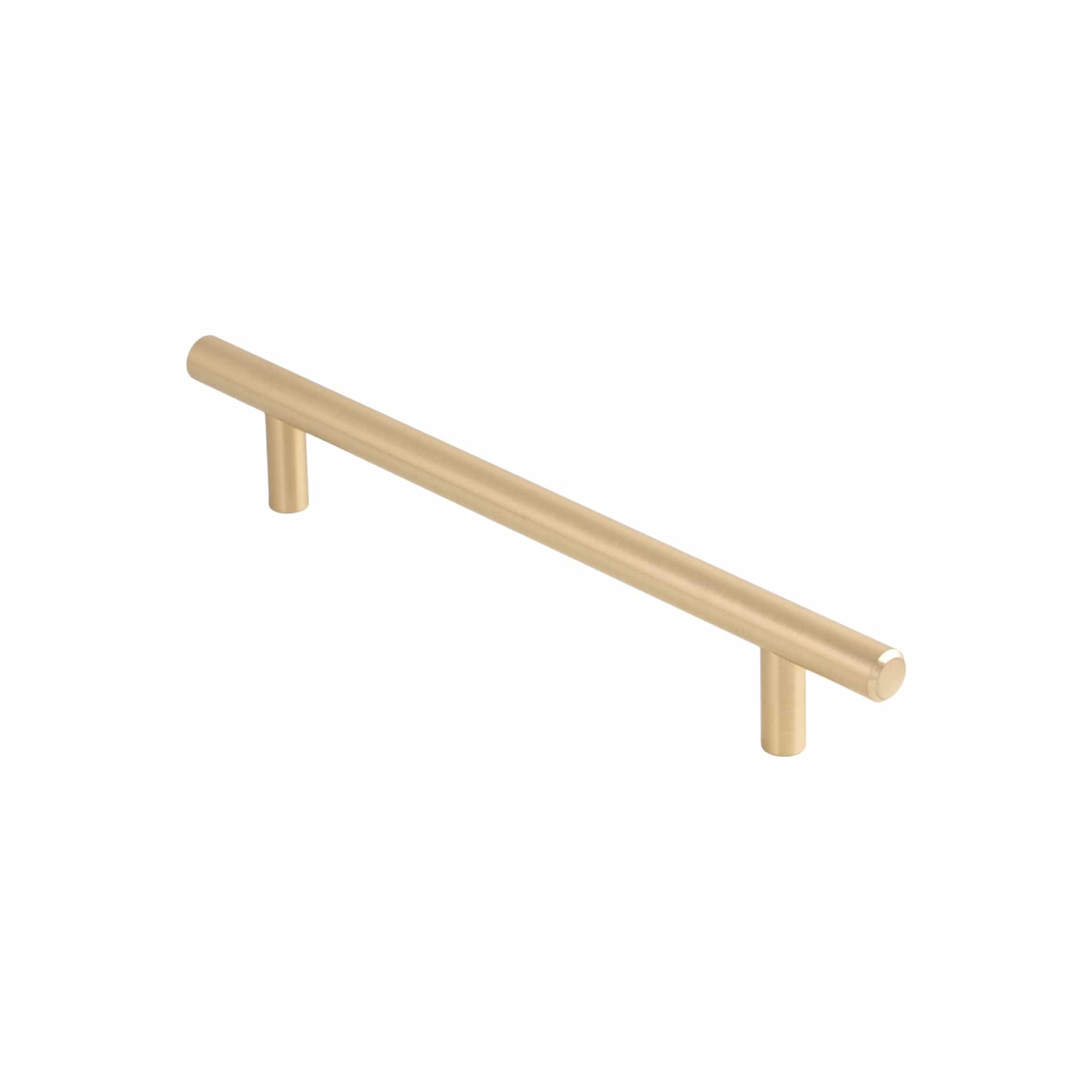 CB Round | Greb i Børstet Messing med Lak L 220 mm (C/C 160 mm) Carlisle Brass FTD445CSB FINICC