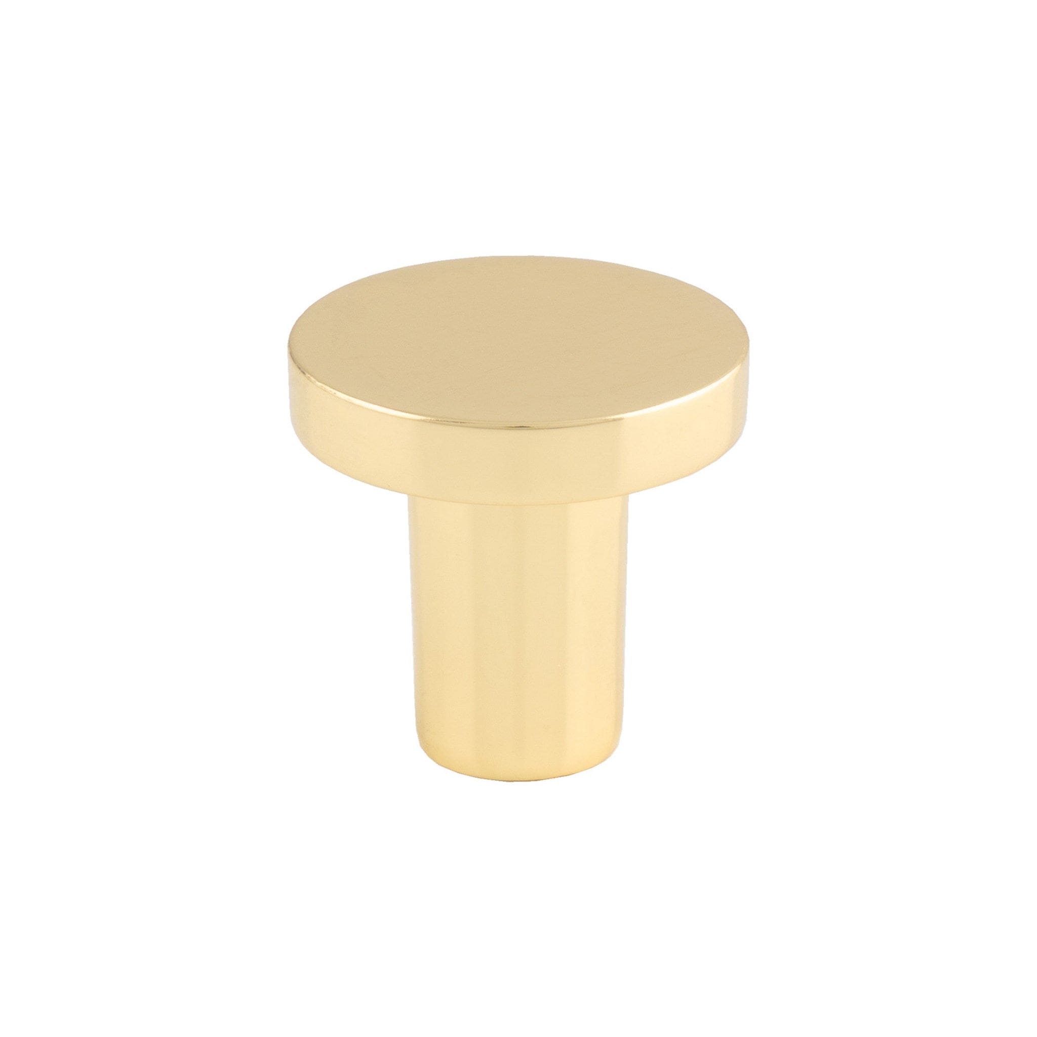 Circu | Knop i Blank Messing med Lak Ø 26 mm x D 25 mm Carlisle Brass FTD348APB FINICC
