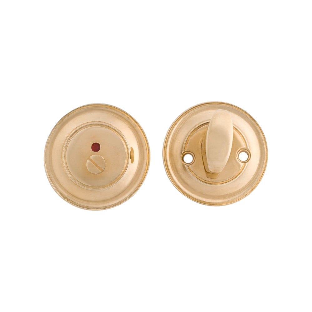 Classic | Toiletlås i Blank Messing Uden lak Ø 58 mm (C/C 30 mm) Sibes KC-235190 FINICC