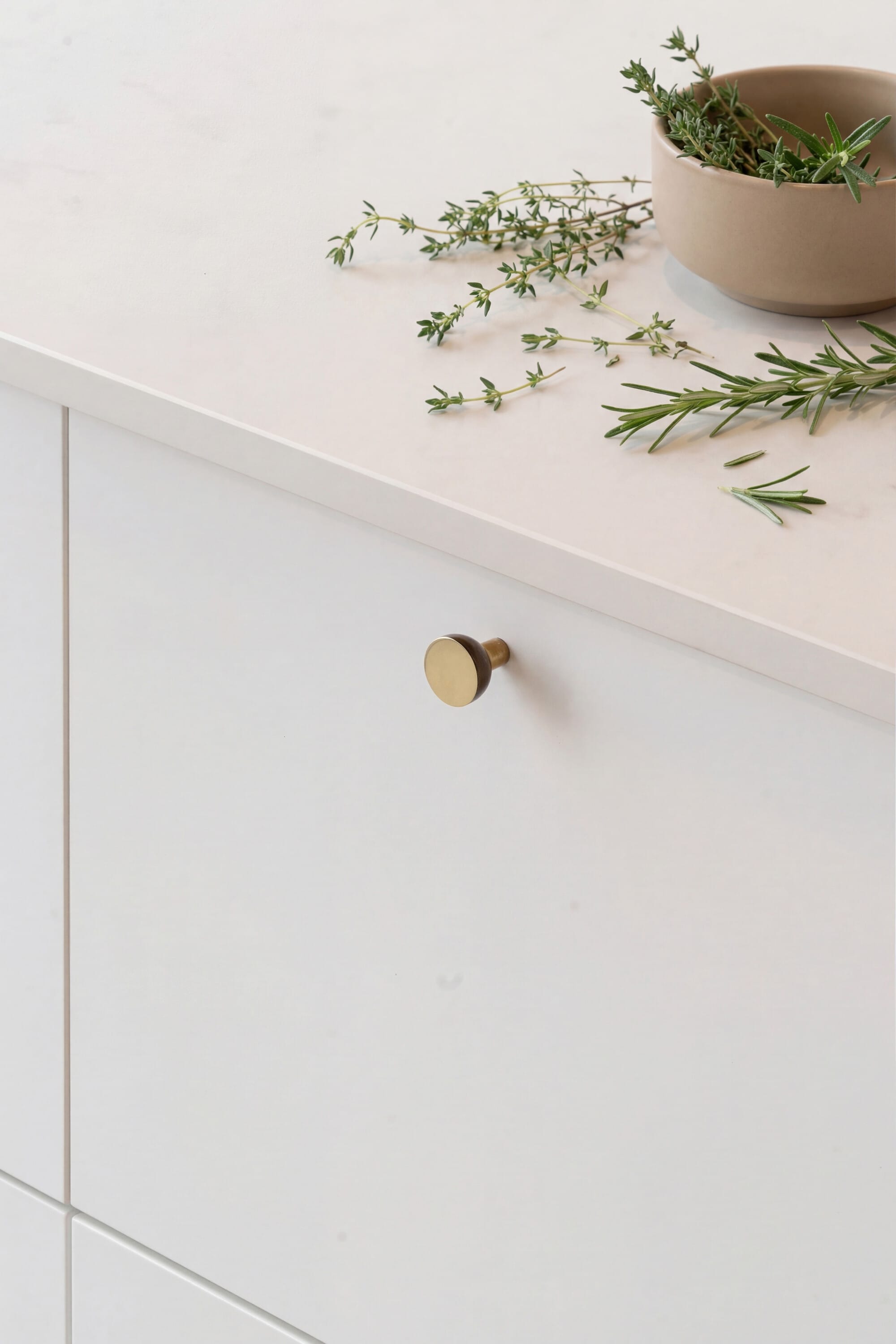 Copenhagen | Knop i Messing uden Lak Ø 25 mm x D 25 mm Beslag Design BD-304425-11 FINICC