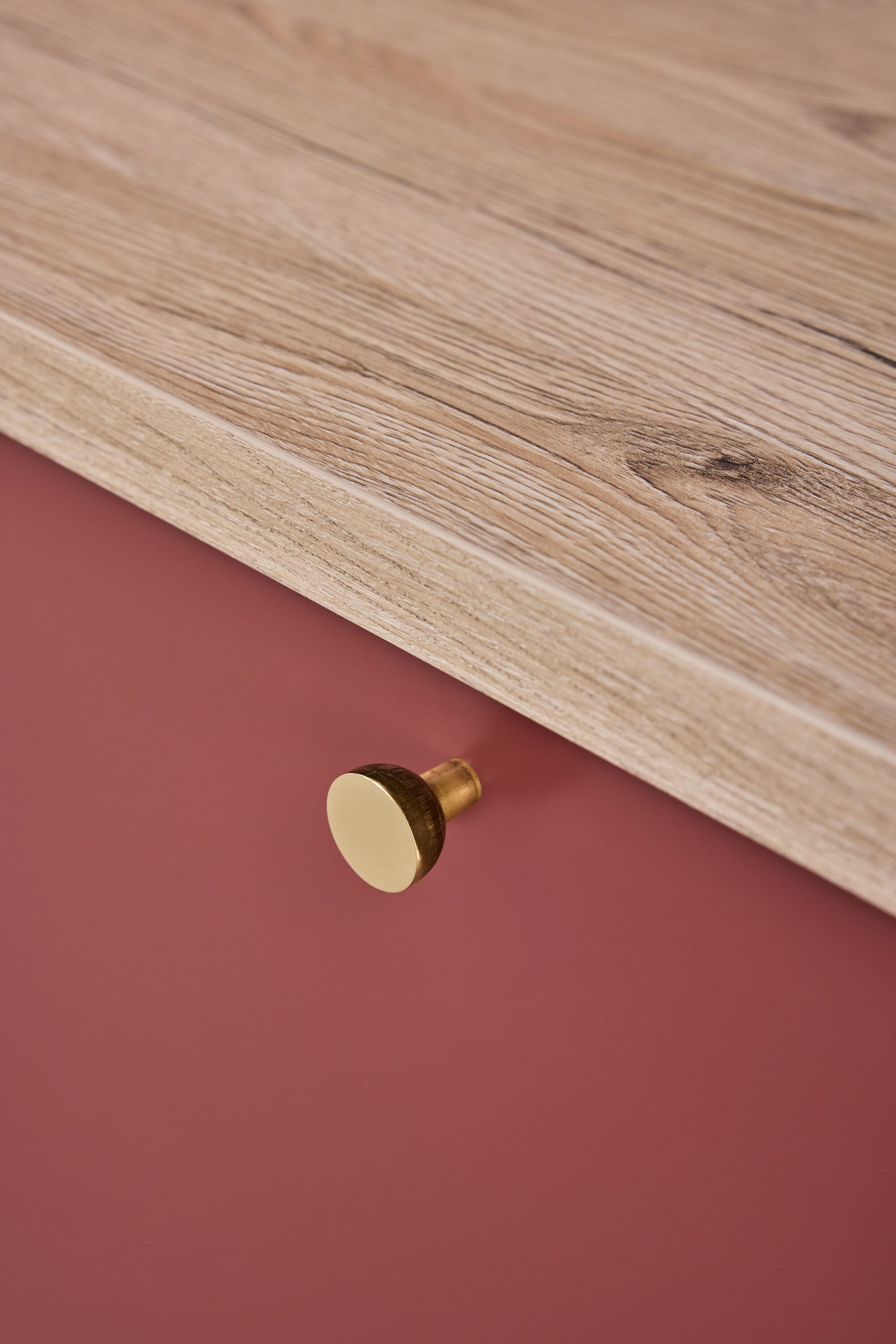 Copenhagen | Knop i Messing uden Lak Ø 25 mm x D 25 mm Beslag Design BD-304425-11 FINICC