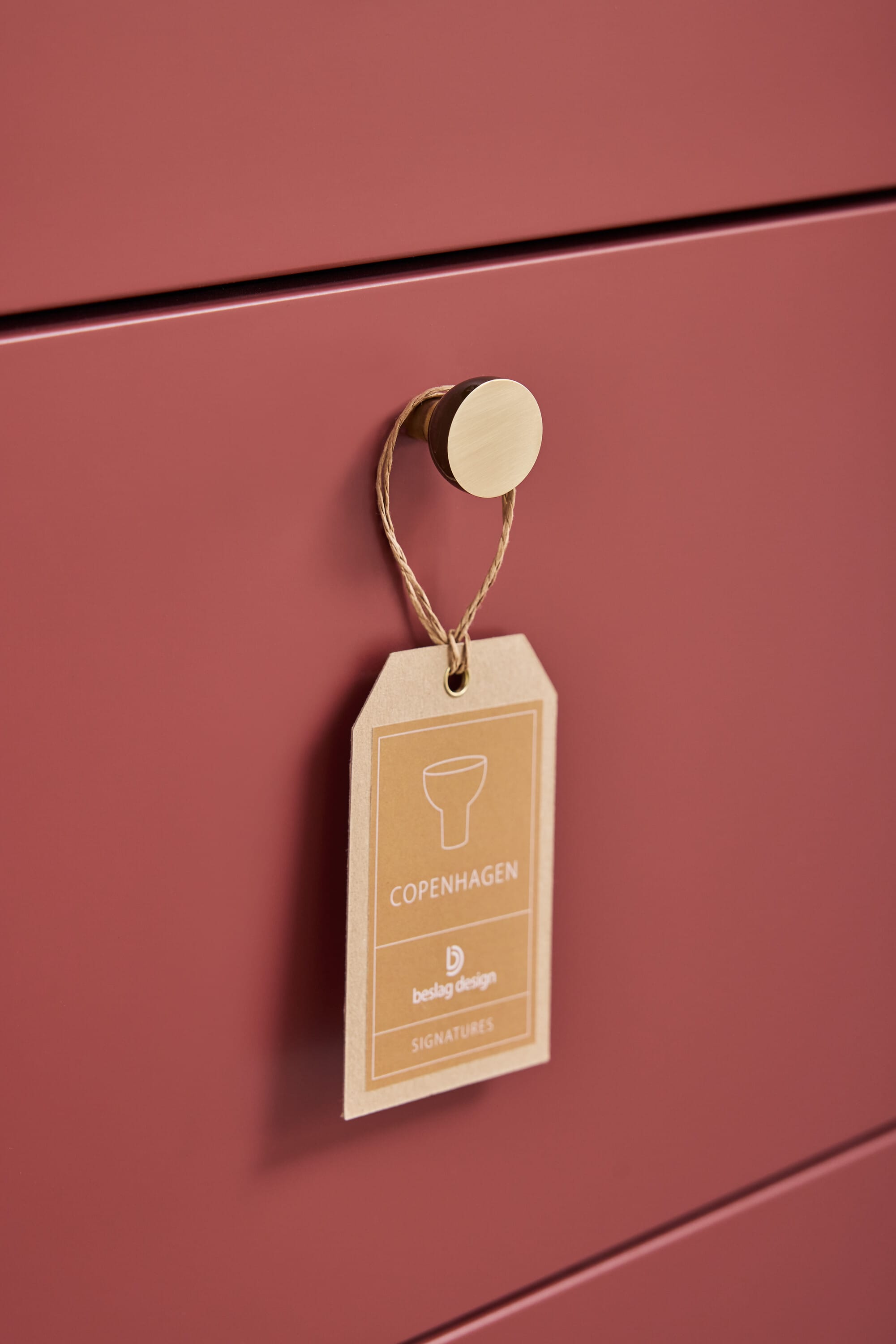 Copenhagen | Knop i Messing uden Lak Ø 25 mm x D 25 mm Beslag Design BD-304425-11 FINICC