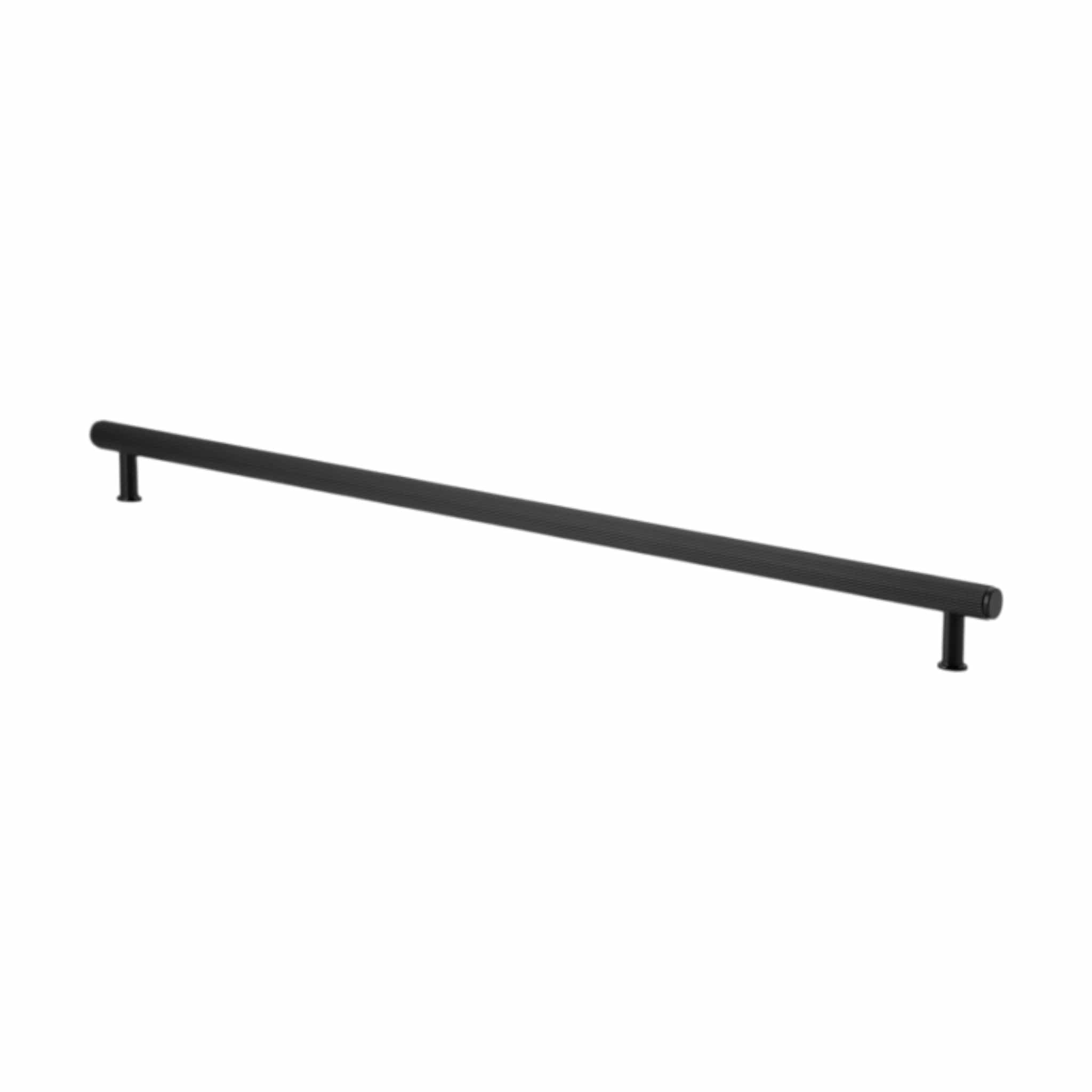 Crispin Reeded | Greb i Sort L 485 mm (C/C 448 mm) Alexander & Wilks AW809R-448-BL FINICC