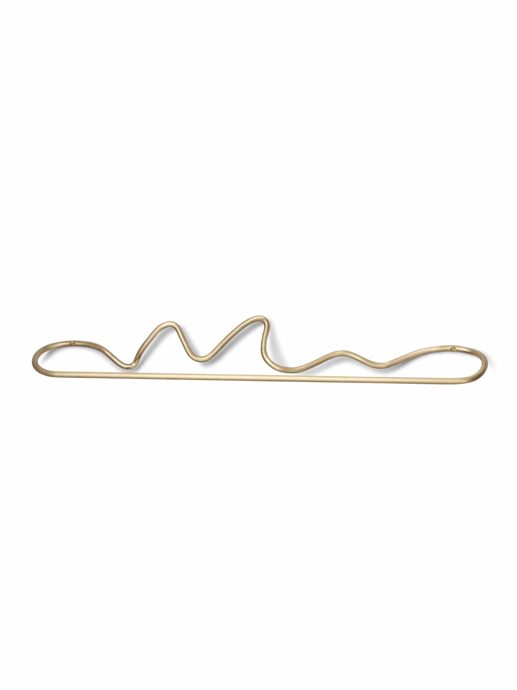 Curvature | Håndklædeholder i Massiv Børstet Messing med Lak Ferm Living FL-1104263288 FINICC