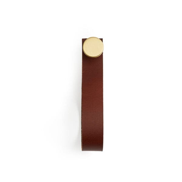 Dot Hook | Knage i Brun Læder/Messing L 150 mm x B 25 mm MOUD Home MH-210805 FINICC