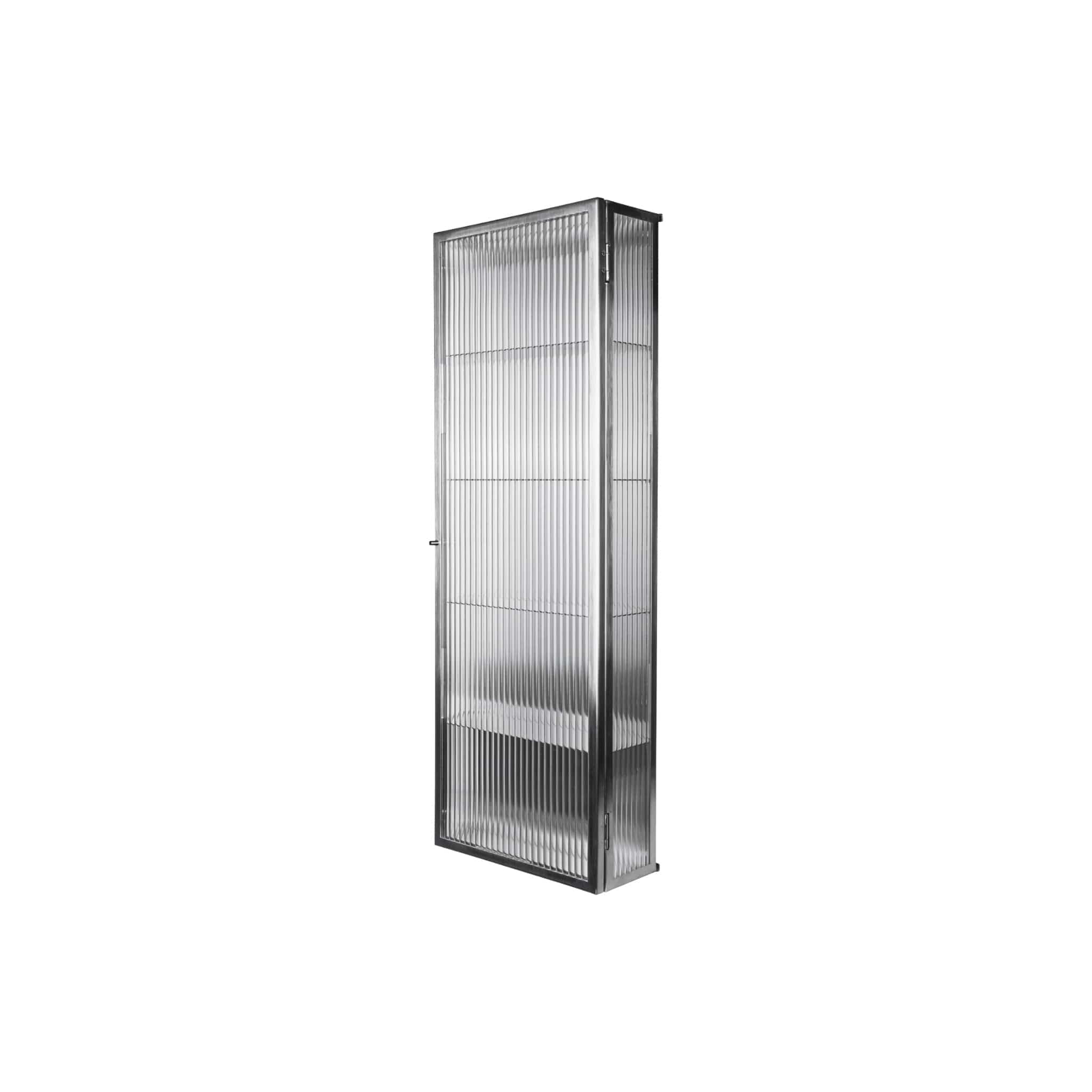 Haze Wall Cabinet Large | Vægskab i Børstet Rustfrit Stål ferm LIVING 1104272059 FINICC