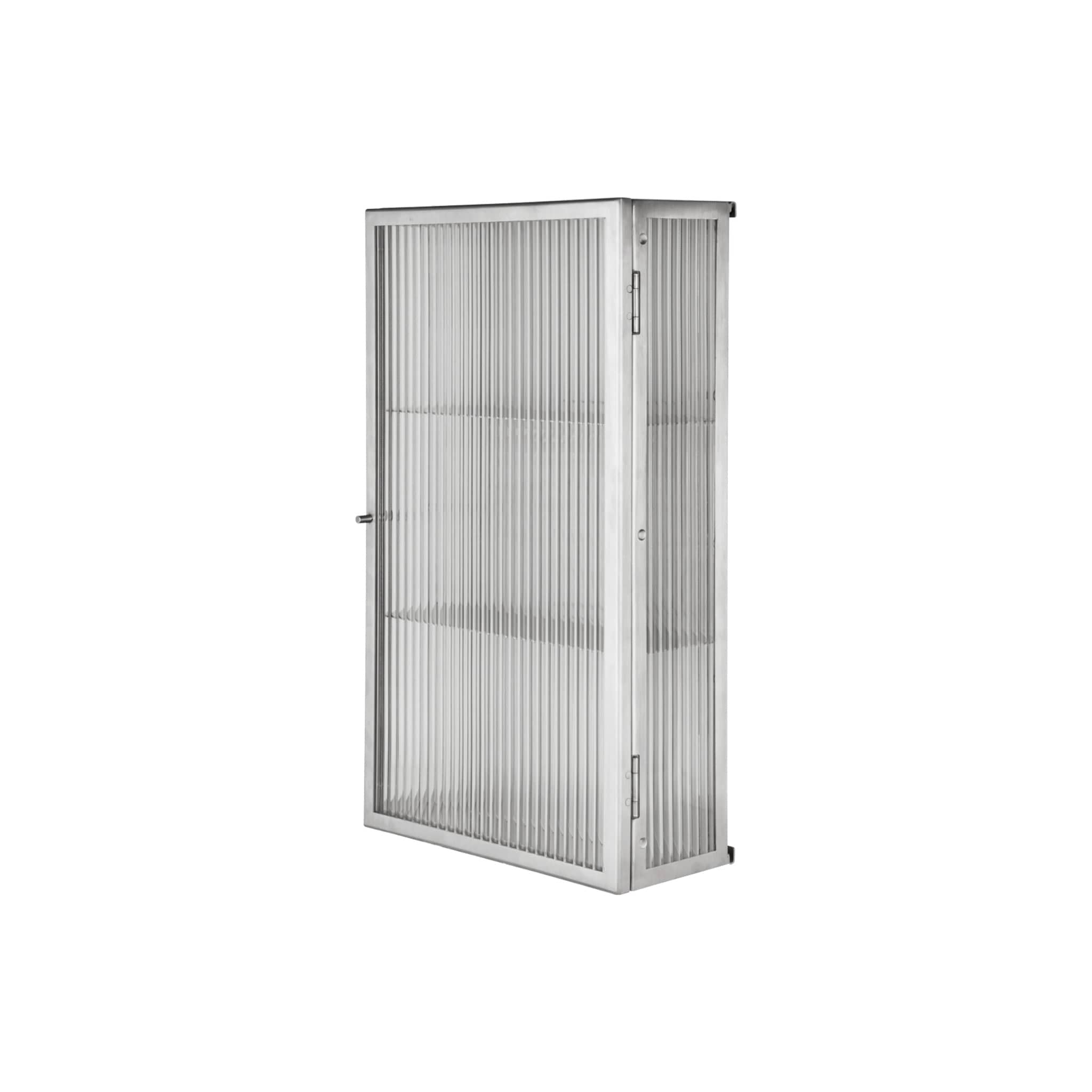 Haze Wall Cabinet | Vægskab i Børstet Rustfrit Stål ferm LIVING 1104272055 FINICC