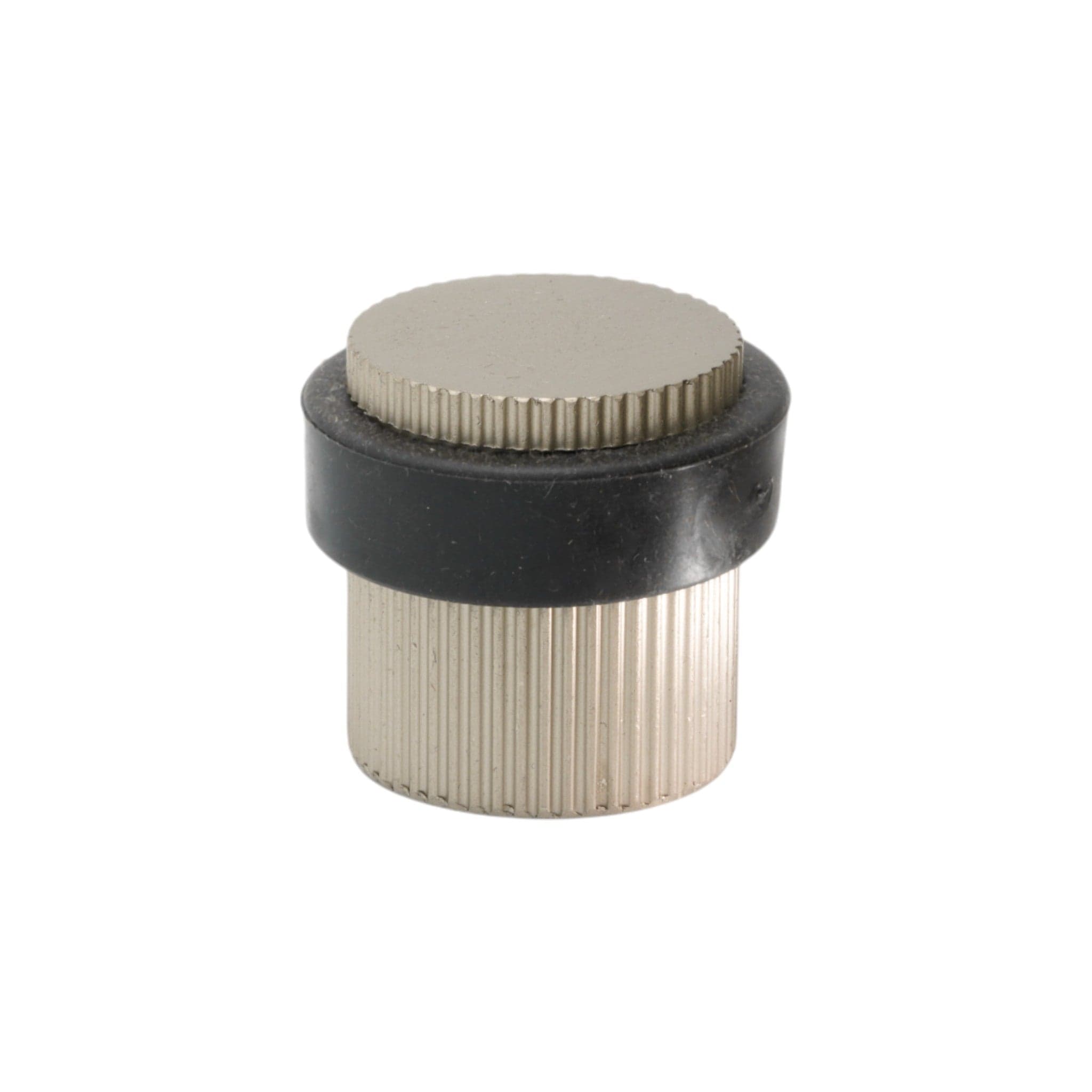 Helix Stripe | Dørstopper i Børstet Rustfrit Stål Finish - gulv monteret Ø 38 mm x H 36 mm Beslag Design 753113-41 FINICC