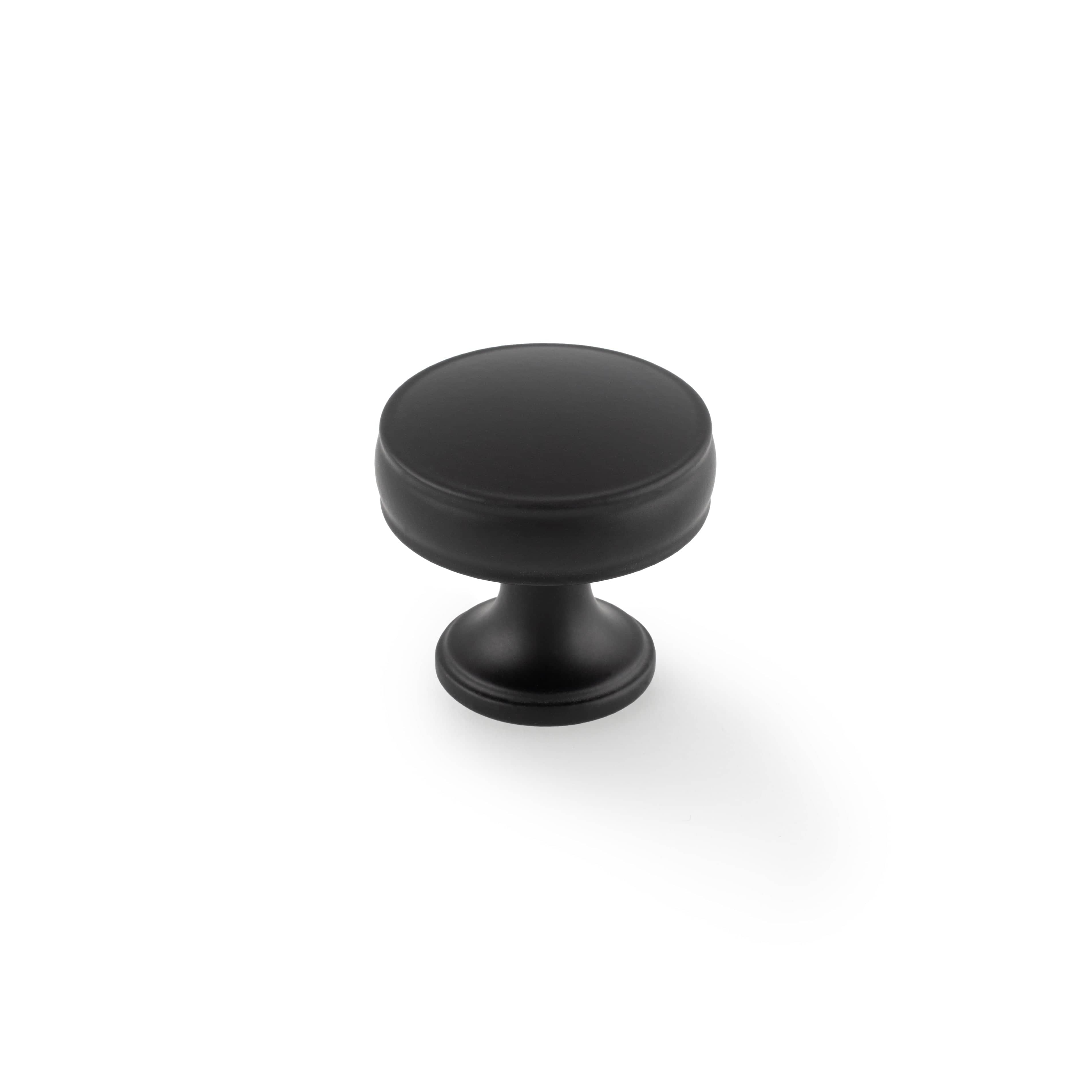 Lynd | Knop i Sort Ø 32 mm x D 29 mm Alexander & Wilks AW808-32-BL FINICC