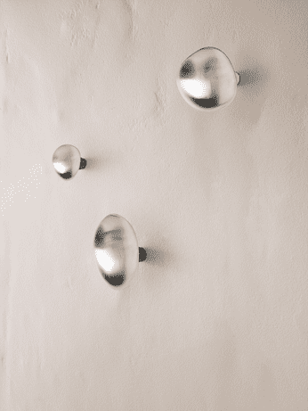 Mushroom | Knop/Knage i Rustfrit Stål Ø 38 mm x D 35 mm ferm LIVING FL-1104269715 FINICC