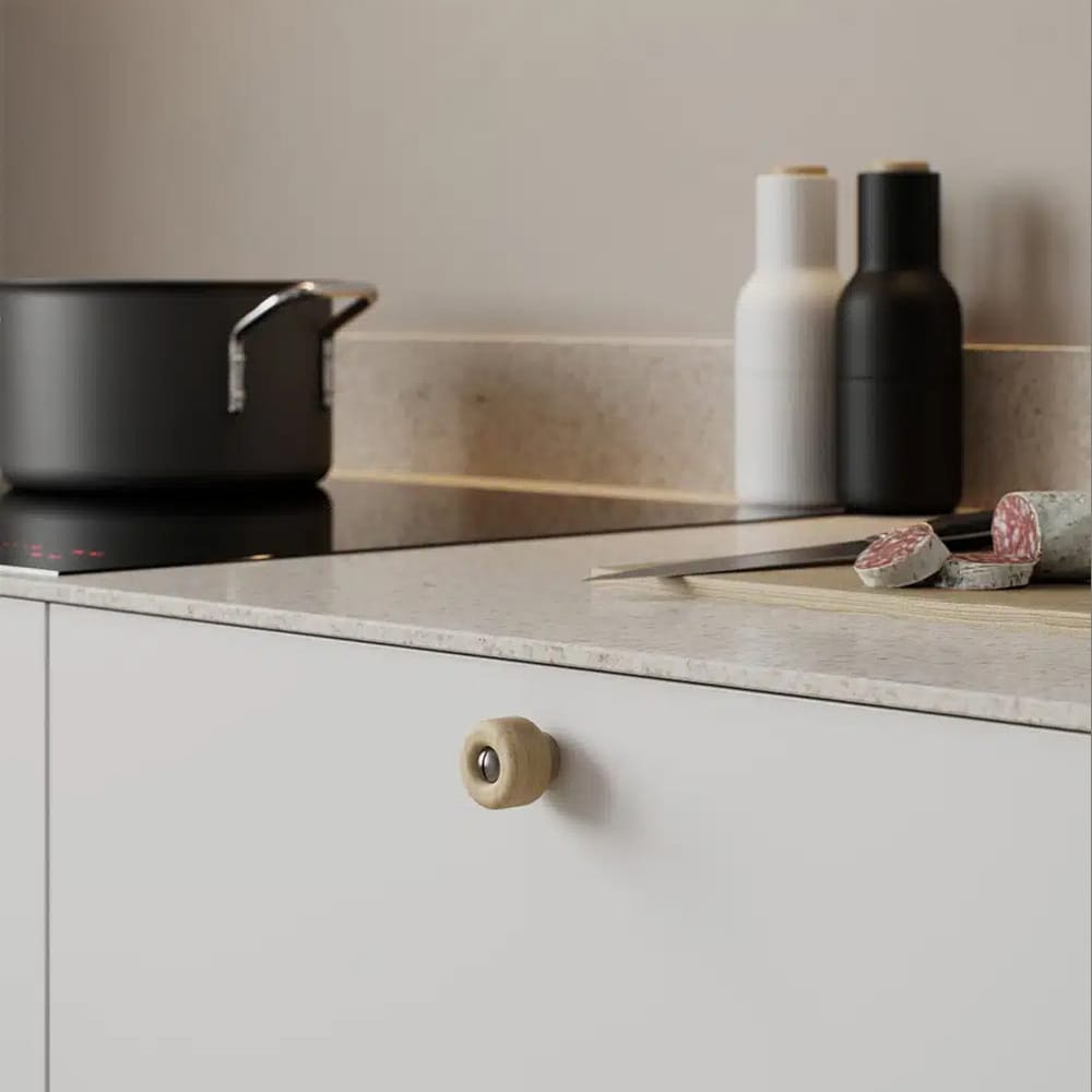 Nola | Knop i Ubehandlet Eg Ø 30 mm x D 27 mm Beslag Design BD-373360-11 FINICC