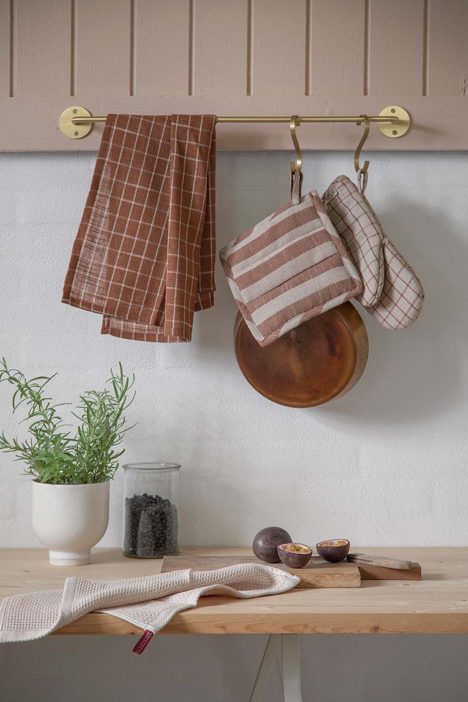 Nordic | Viskestykke - Sand/Brun Tern L 50 cm x B 70 cm MOUD Home MH-211550 FINICC