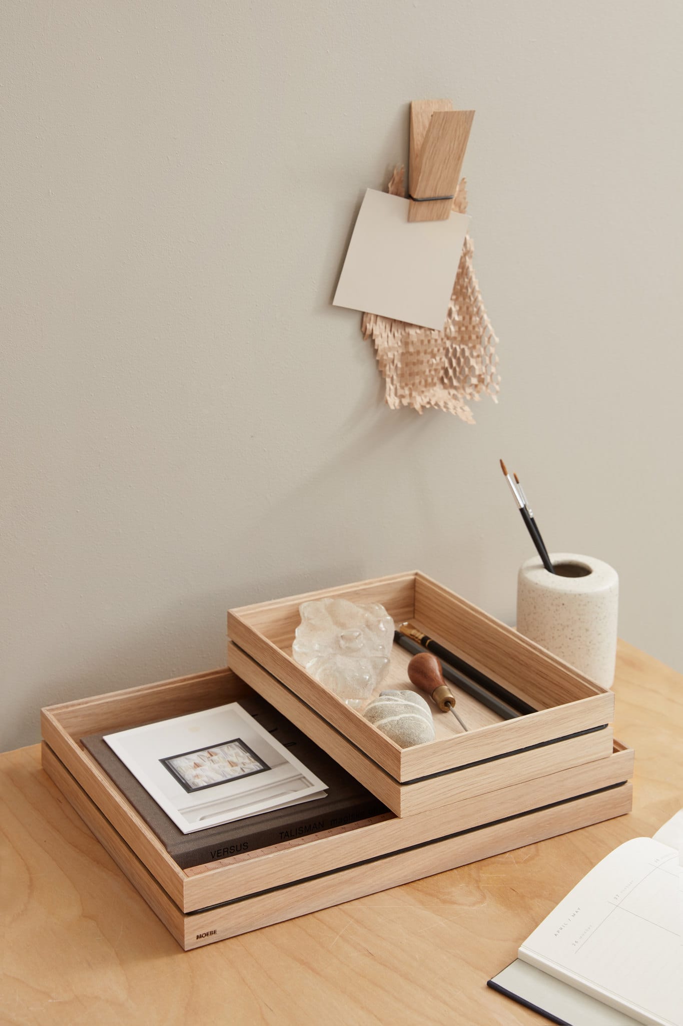 Organise Small | Bakke i Ubehandlet Eg L 25 cm x D 17 cm Moebe MB-ORGSO FINICC
