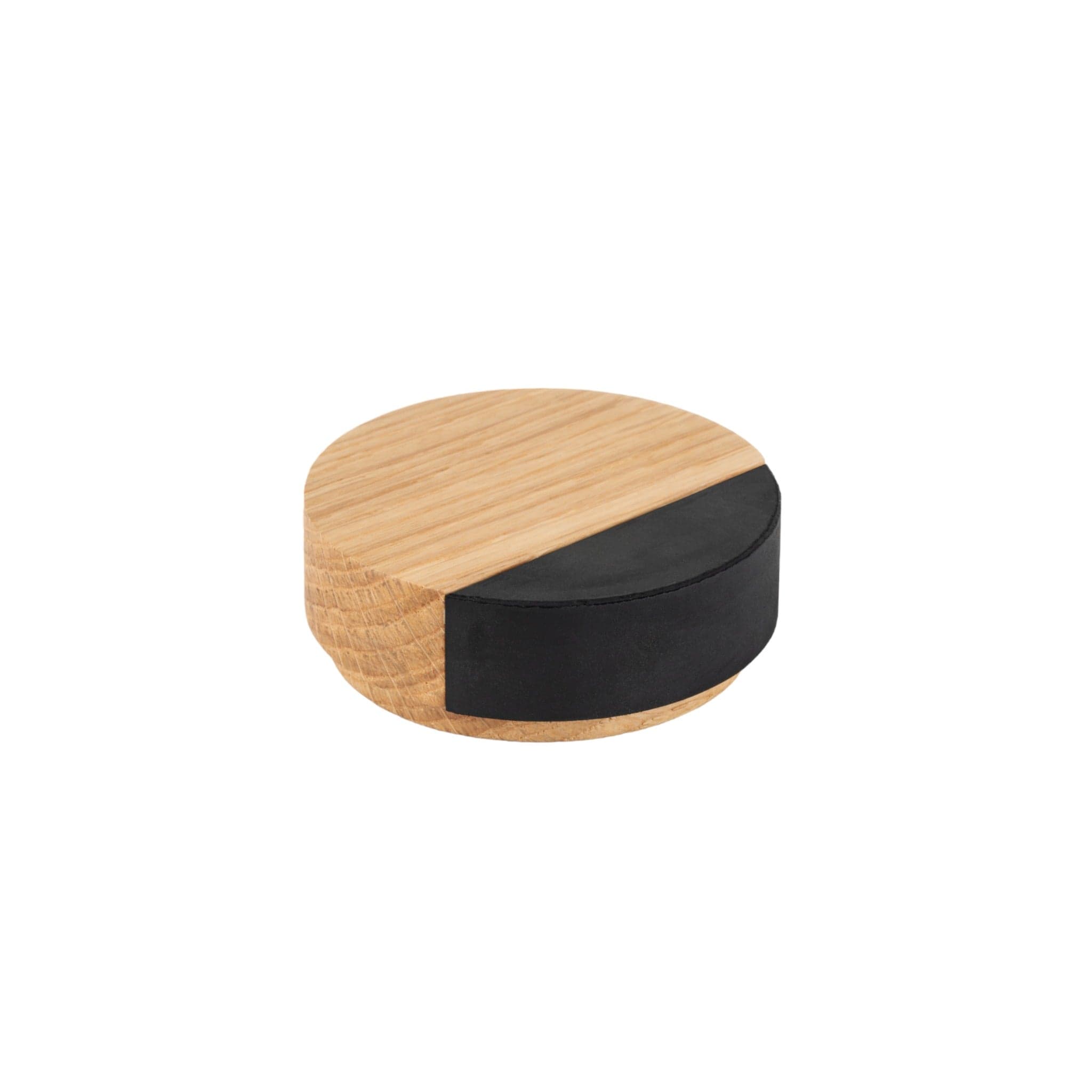 Puk | Dørstopper i Eg Lakeret Ø 65 mm x H 23 mm Viefe VF-8002065W16 FINICC