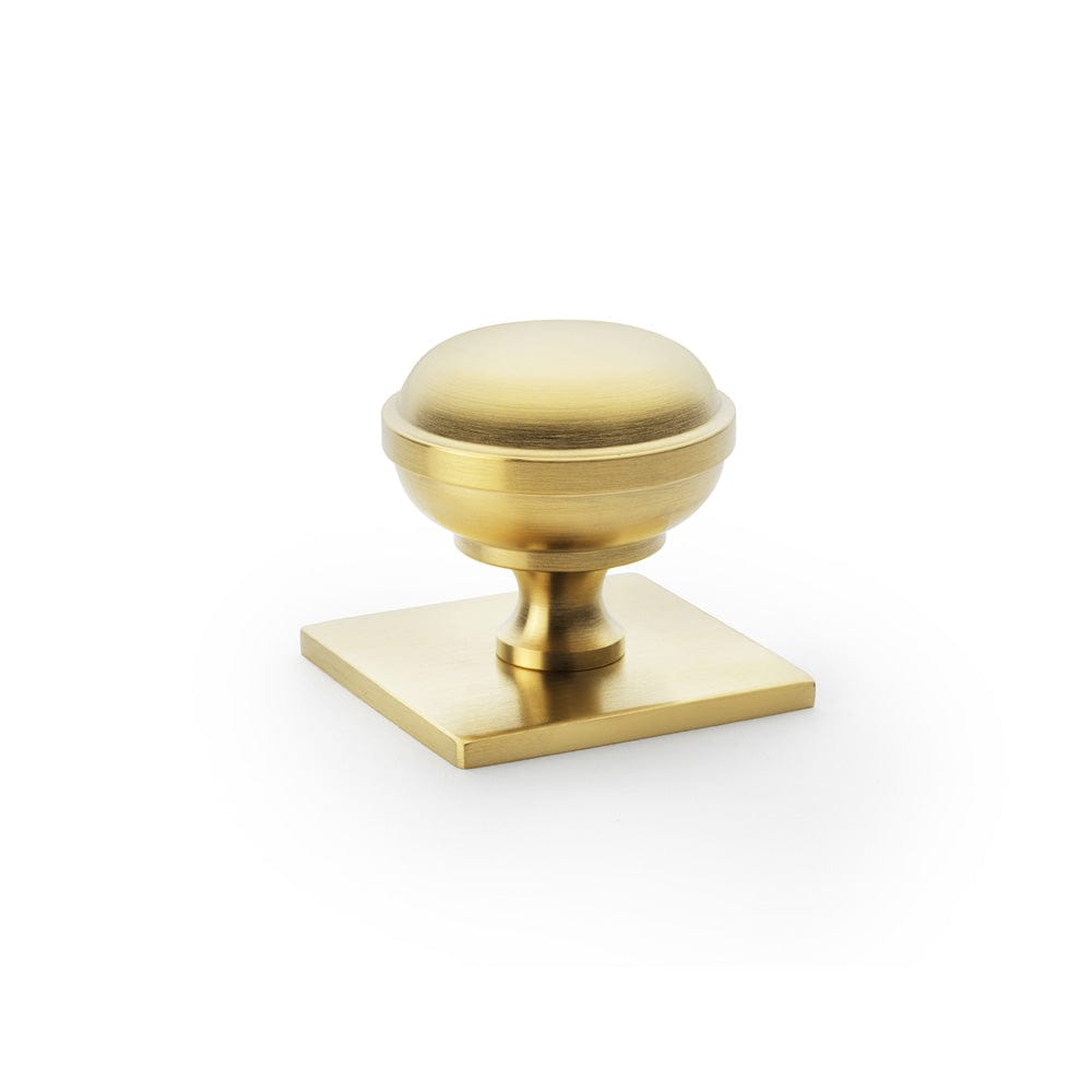 Quantock | Knop i Børstet Messing med Lak Ø 34 mm x D 36 mm Alexander & Wilks AW826-34-SBPVD FINICC