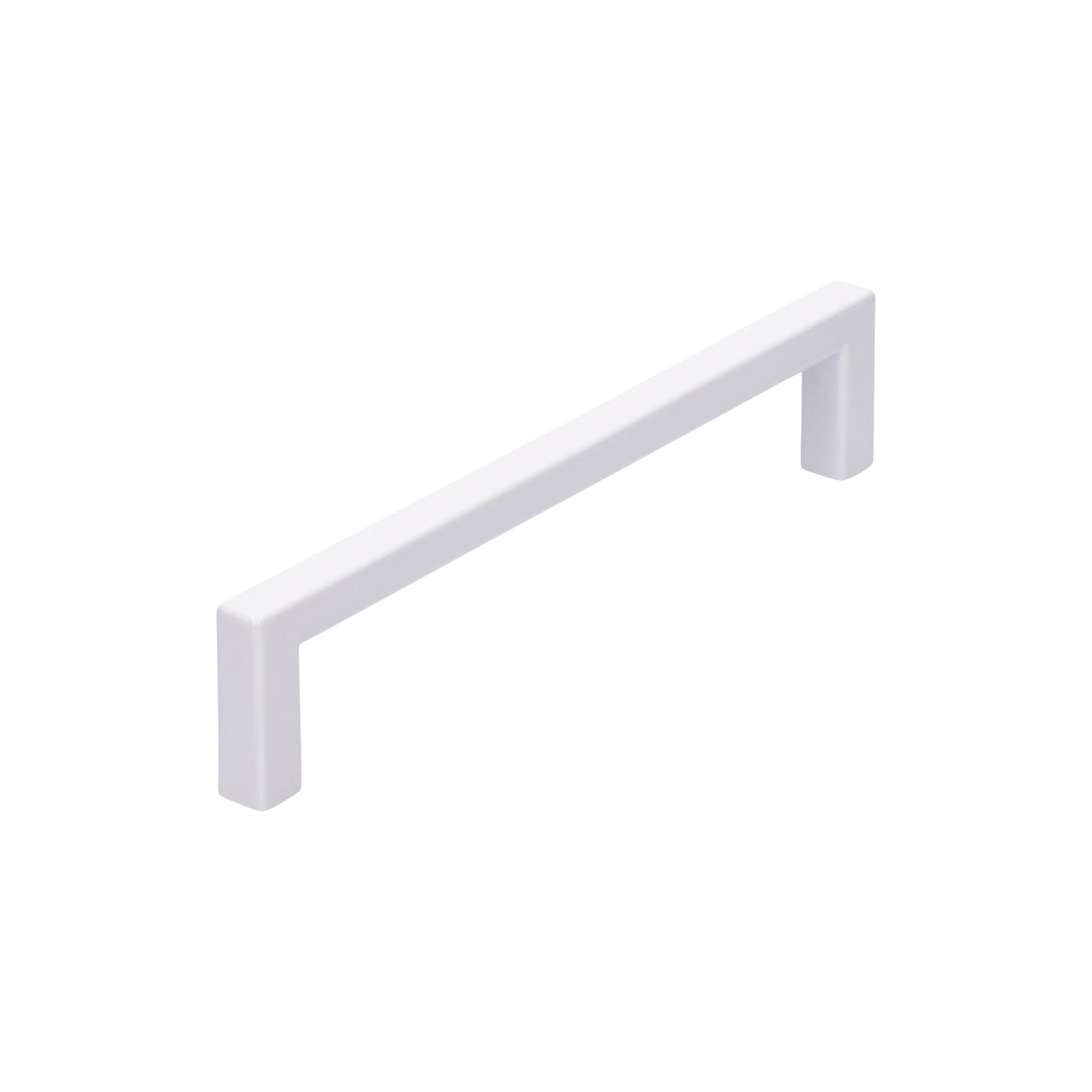 Square Slim | Greb i Mat Hvid L 136 mm (C/C 128 mm) SIRO SR-2108-136PB1 FINICC