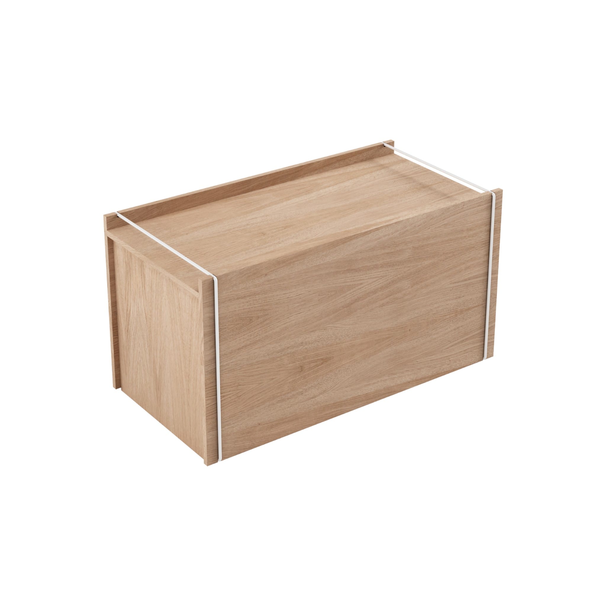 Storage Box | Opbevaringskasse i Eg/Hvid L 60 cm x B 33 cm Moebe MB-SBOWH FINICC