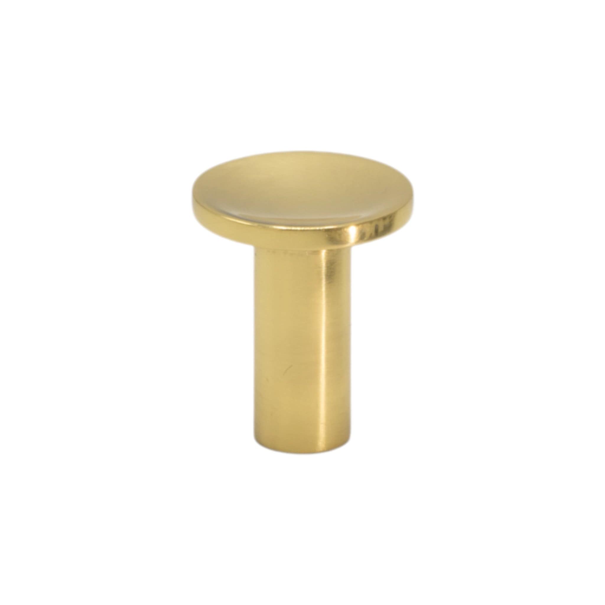 Sture | Knop i Blank Messing med Lak Ø 18 mm x D 22 mm Beslag Design 339370-11 FINICC