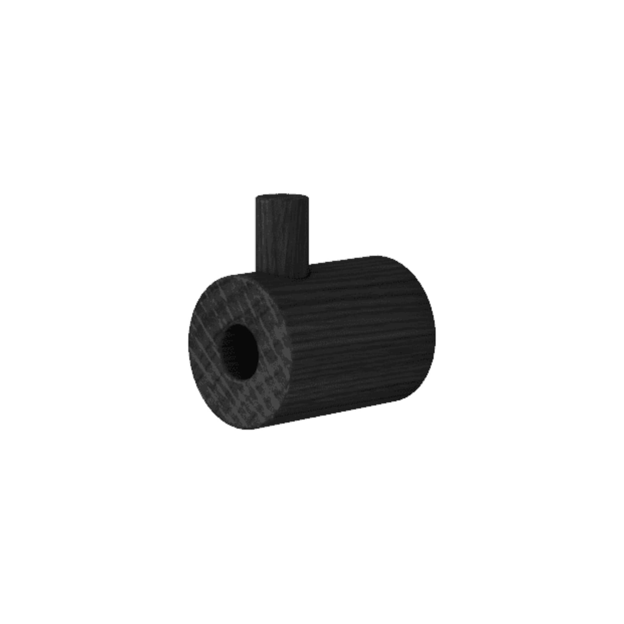 Wooden Wall Hook | Knage i Sort Ø 2,8 cm x D 3,8 cm Moebe MB-WWHBL FINICC