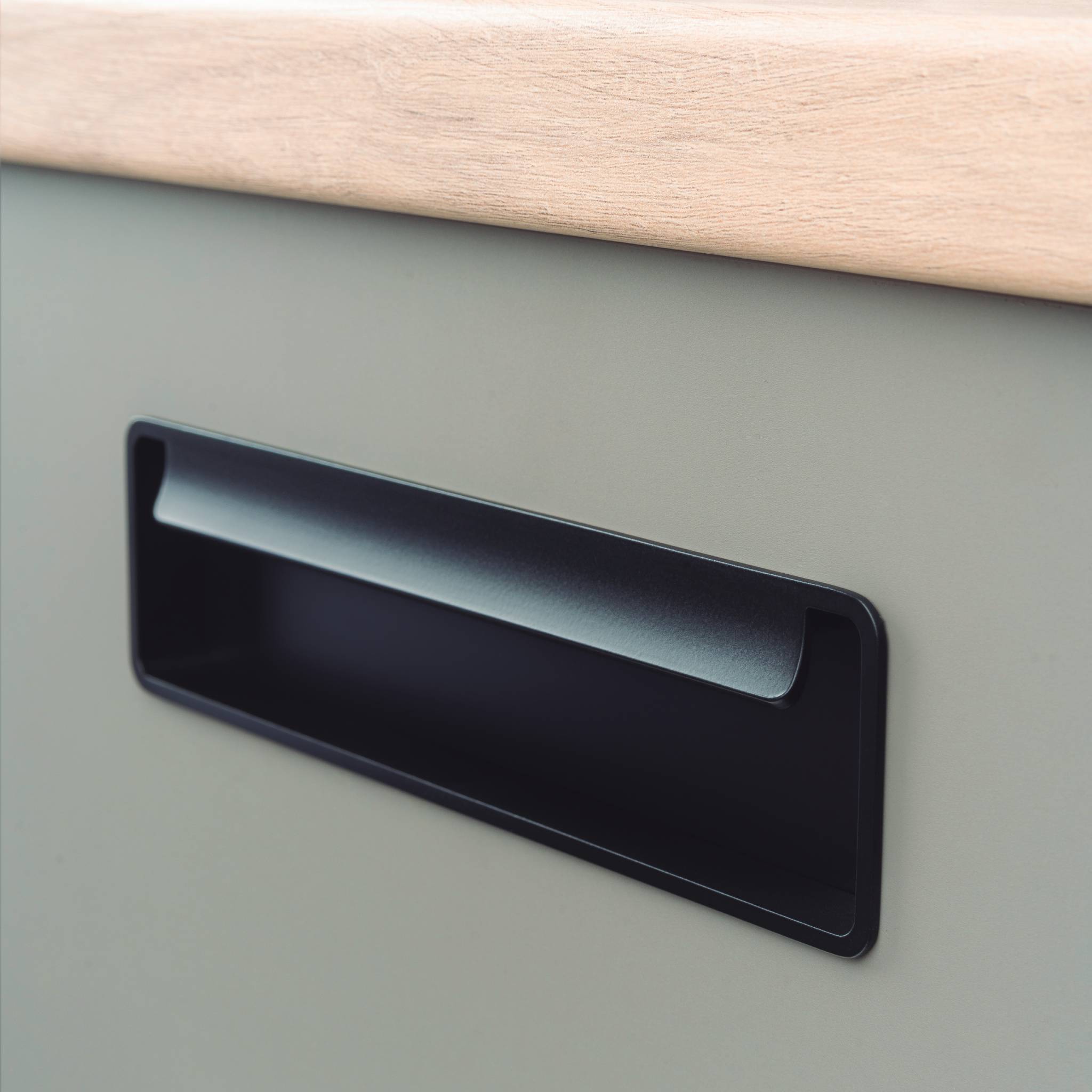 Fold | Indfræsningsgreb i Rustfrit Stål Finish L 174 mm (C/C: 128 mm) Viefe VF-0542128Z23 FINICC
