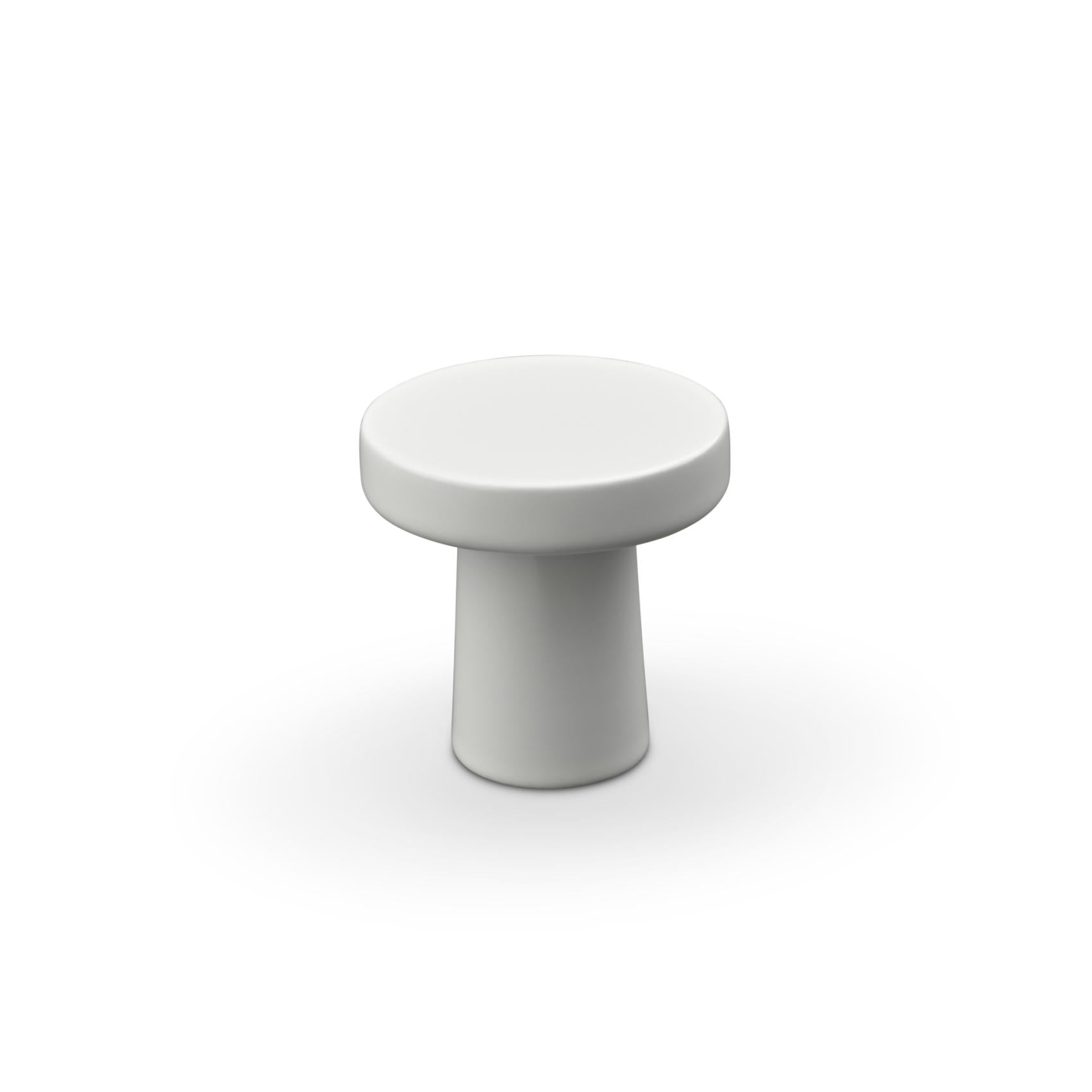Garda | Knop i Mat Hvid Ø 25 mm x D 25 mm Theofils TF-309648 FINICC
