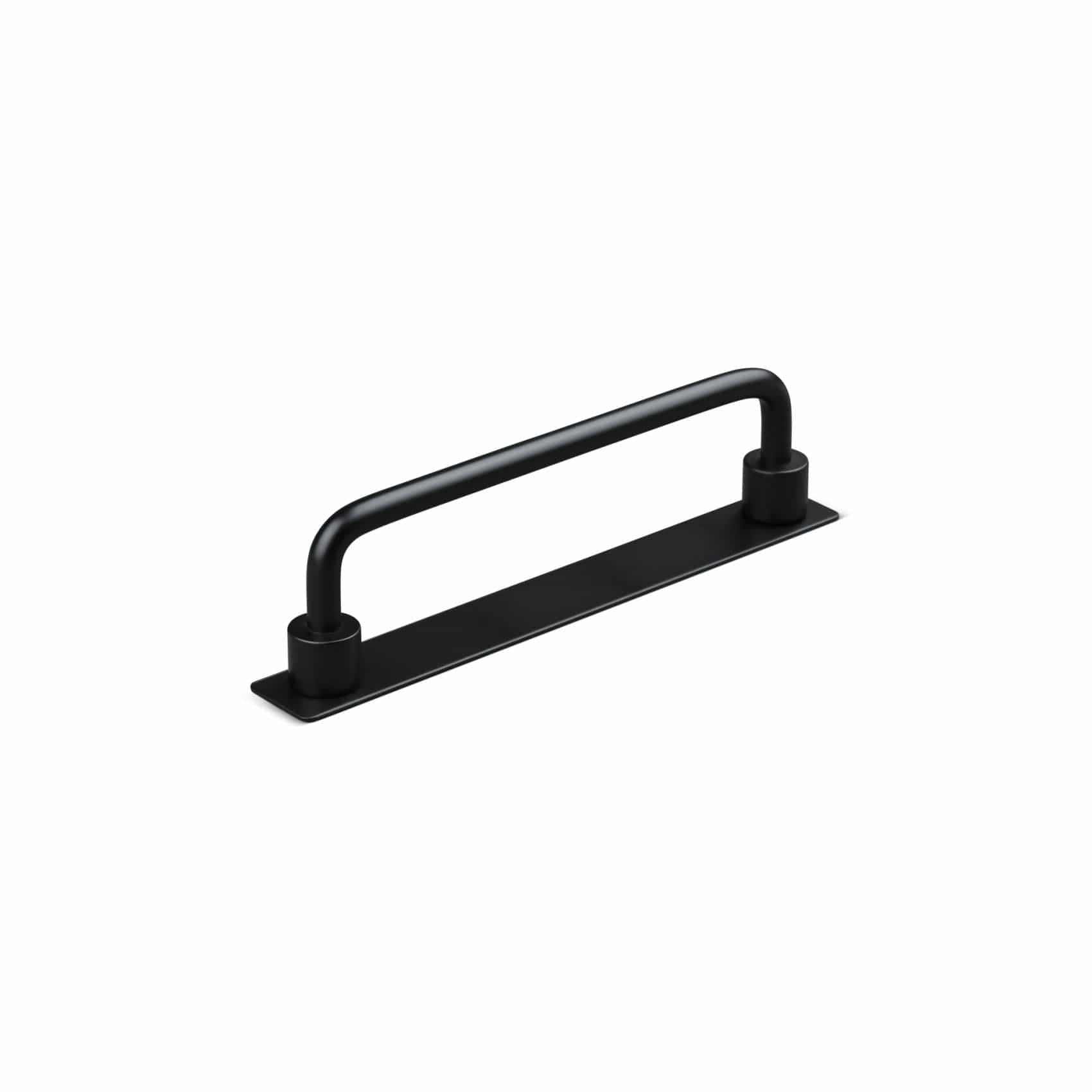 Limone | Greb i Mat Sort med bagplade L 143 mm (C/C 128 mm) Theofils TF-10200079-BP FINICC