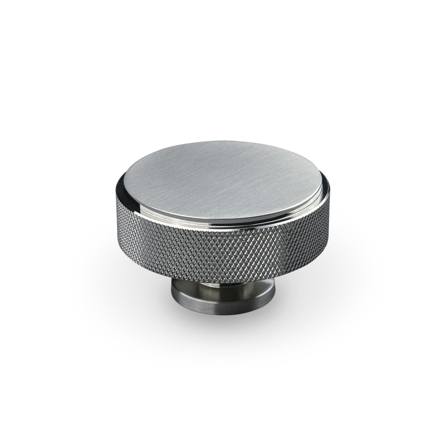 Lonato Cross Big | Knop i Rustfrit Stål Finish Ø 50 mm x D 30 mm Theofils TF-10200178 FINICC