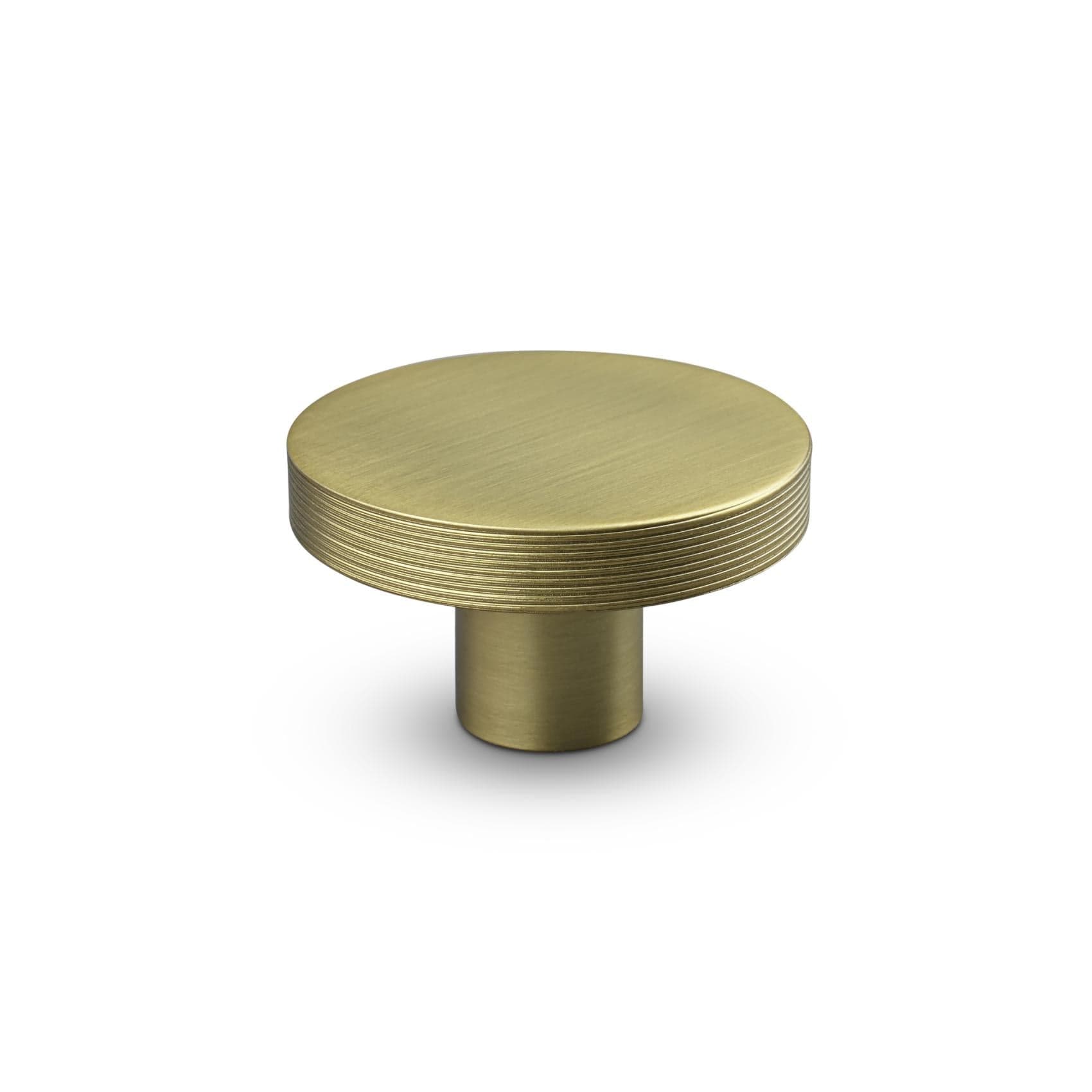 Monza Stripe | Knop i Mat Messing Ø 42 mm x D 25 mm Theofils TF-10200173 FINICC