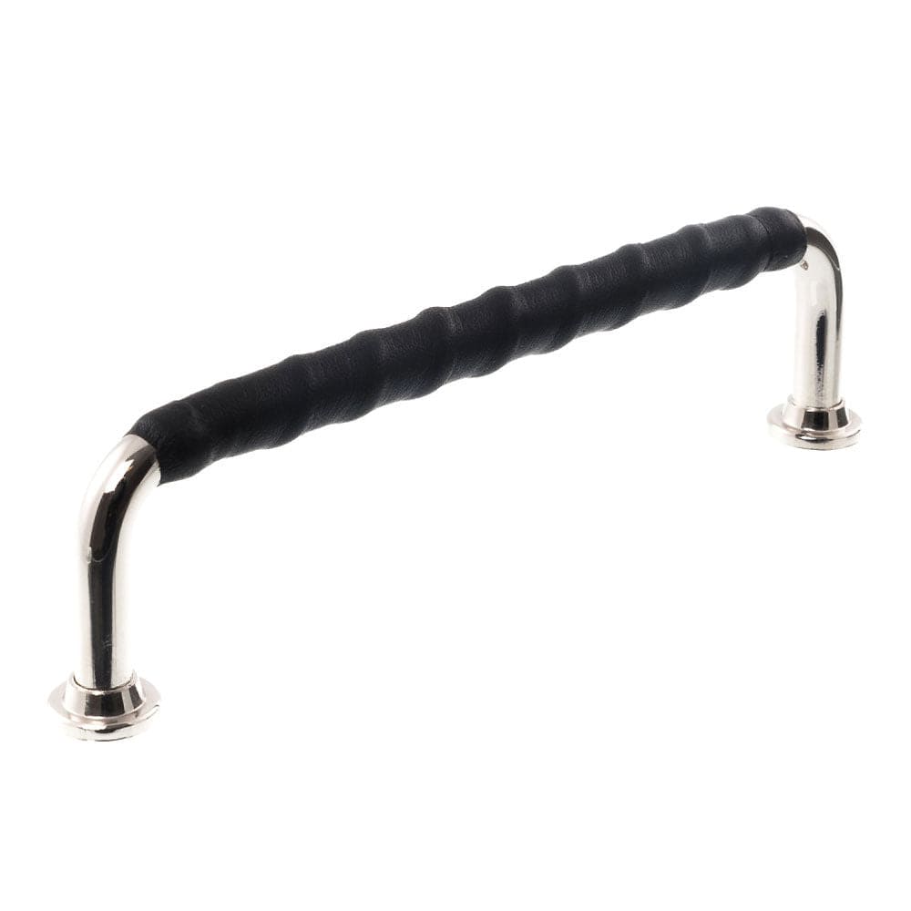1353 Twist | Greb i Nikkel med Sort Læder L 110 mm (C/C 96 mm) Et Al LF-1353-96-1125LL FINICC