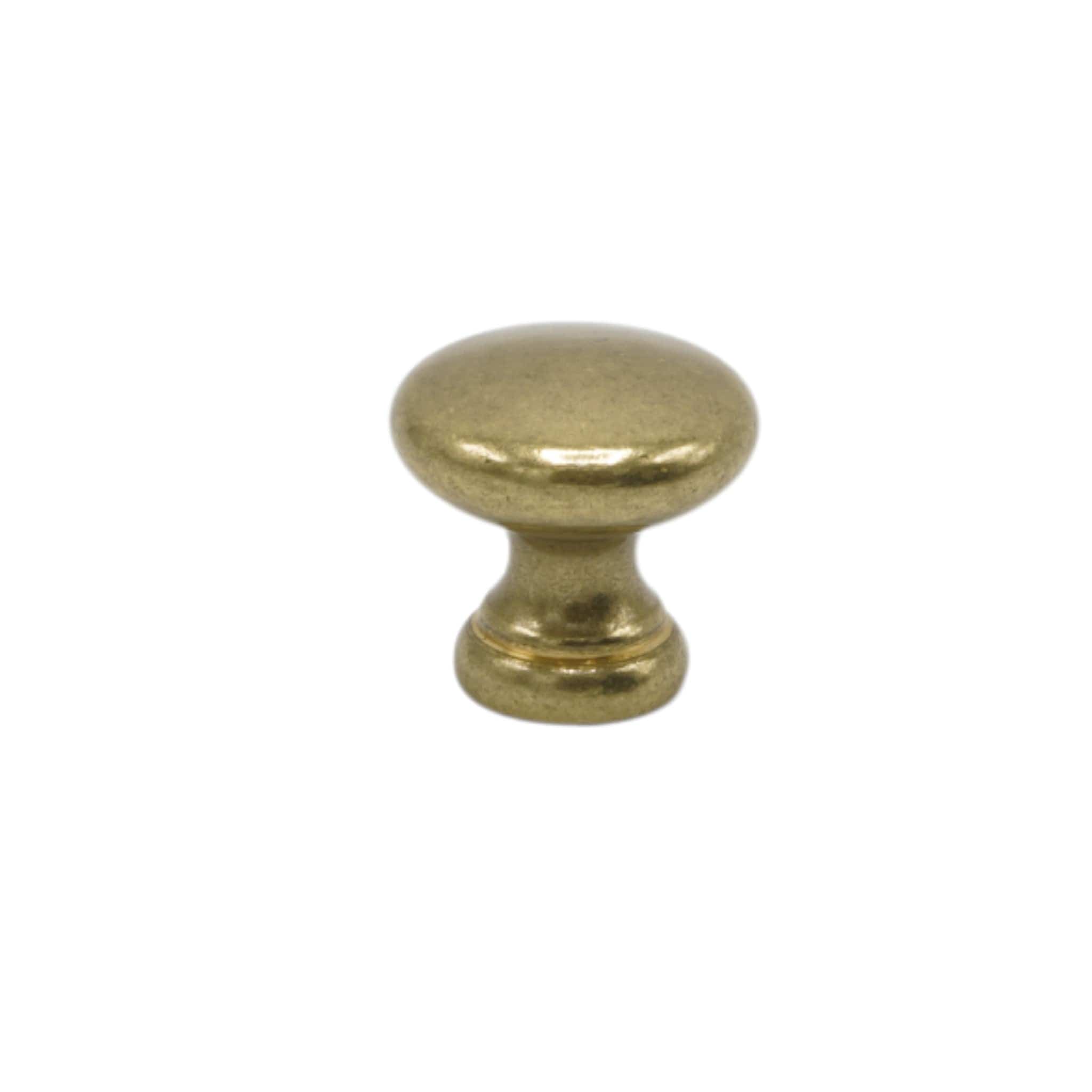 411 | Knop i Ubehandlet Messing Ø 17 mm x D 15 mm Beslag Design 391311-11 FINICC