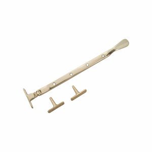 54 | Udskyderstang i Blank Messing Med lak inkl. 2 tap holdere