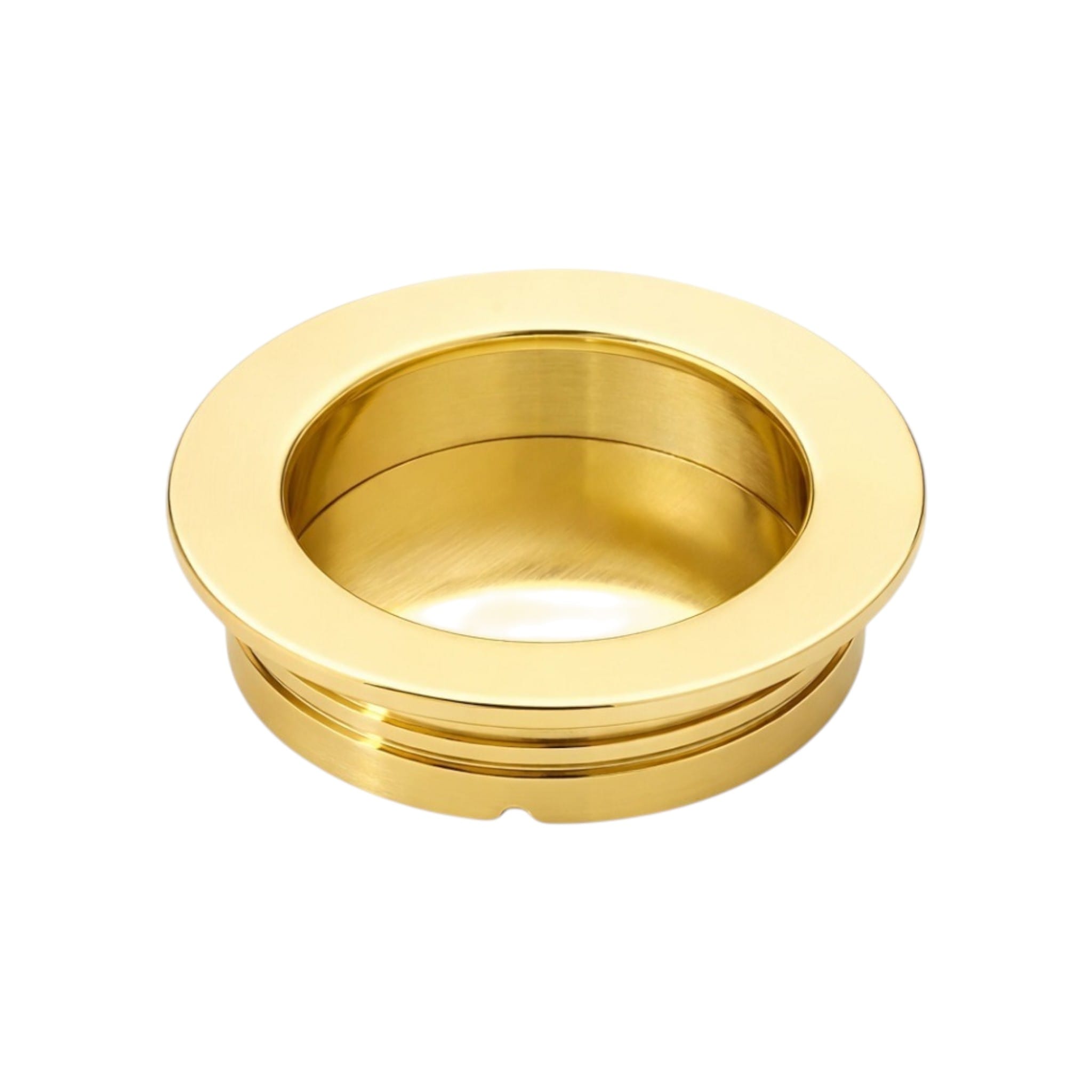 595 | Skydedørsskål i Blank Messing uden Lak - ny model Ø 48 mm Et Al KC-261618 FINICC