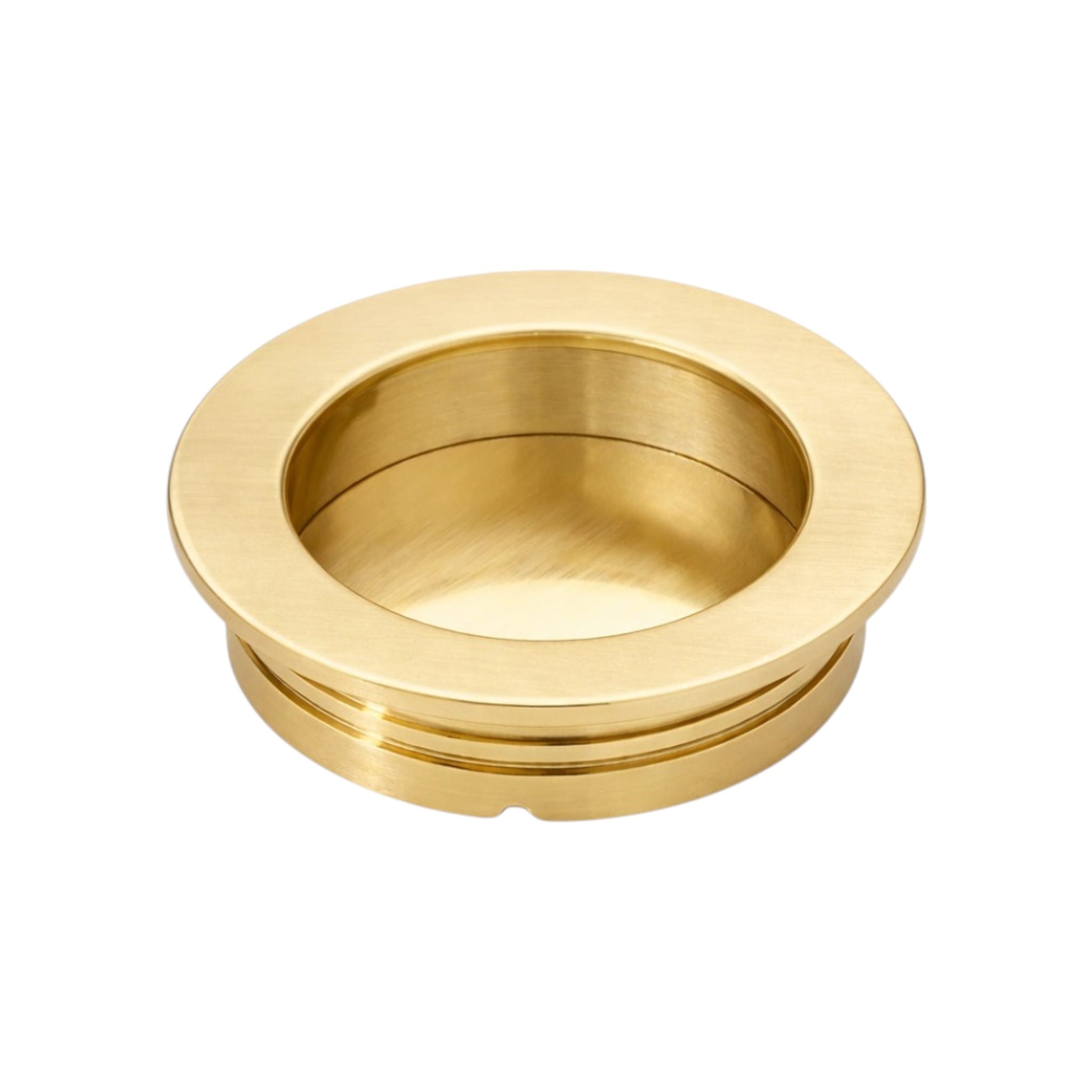 595 | Skydedørsskål i Børstet Messing uden Lak - ny model Ø 48 mm Et Al KC-261620 FINICC