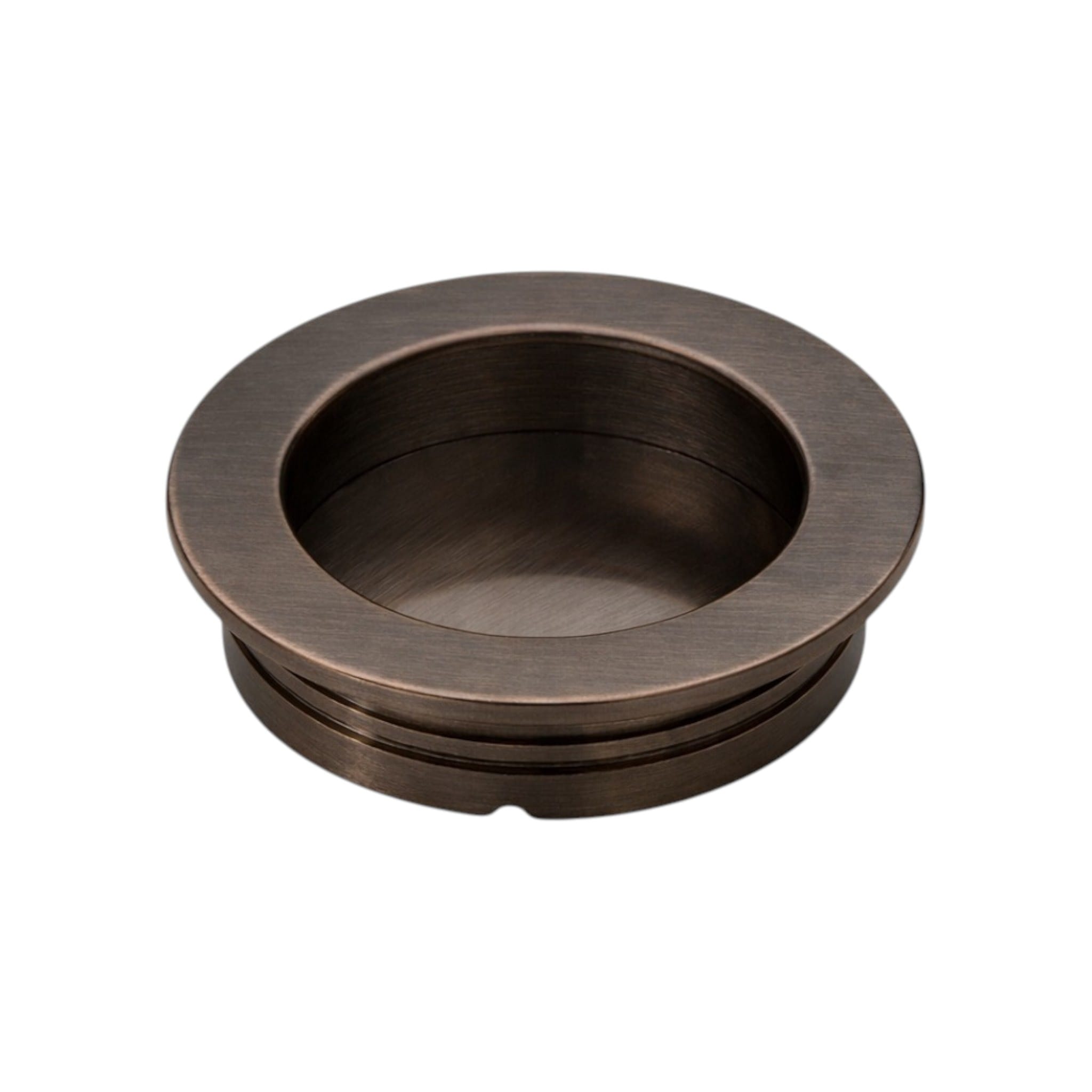 595 | Skydedørsskål i Bruneret Messing - ny model Ø 48 mm Et Al KC-261702 FINICC