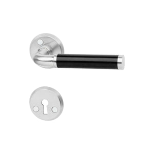 A383-2991 | Dørhåndtag i Rustfrit Stål Finish / Sort