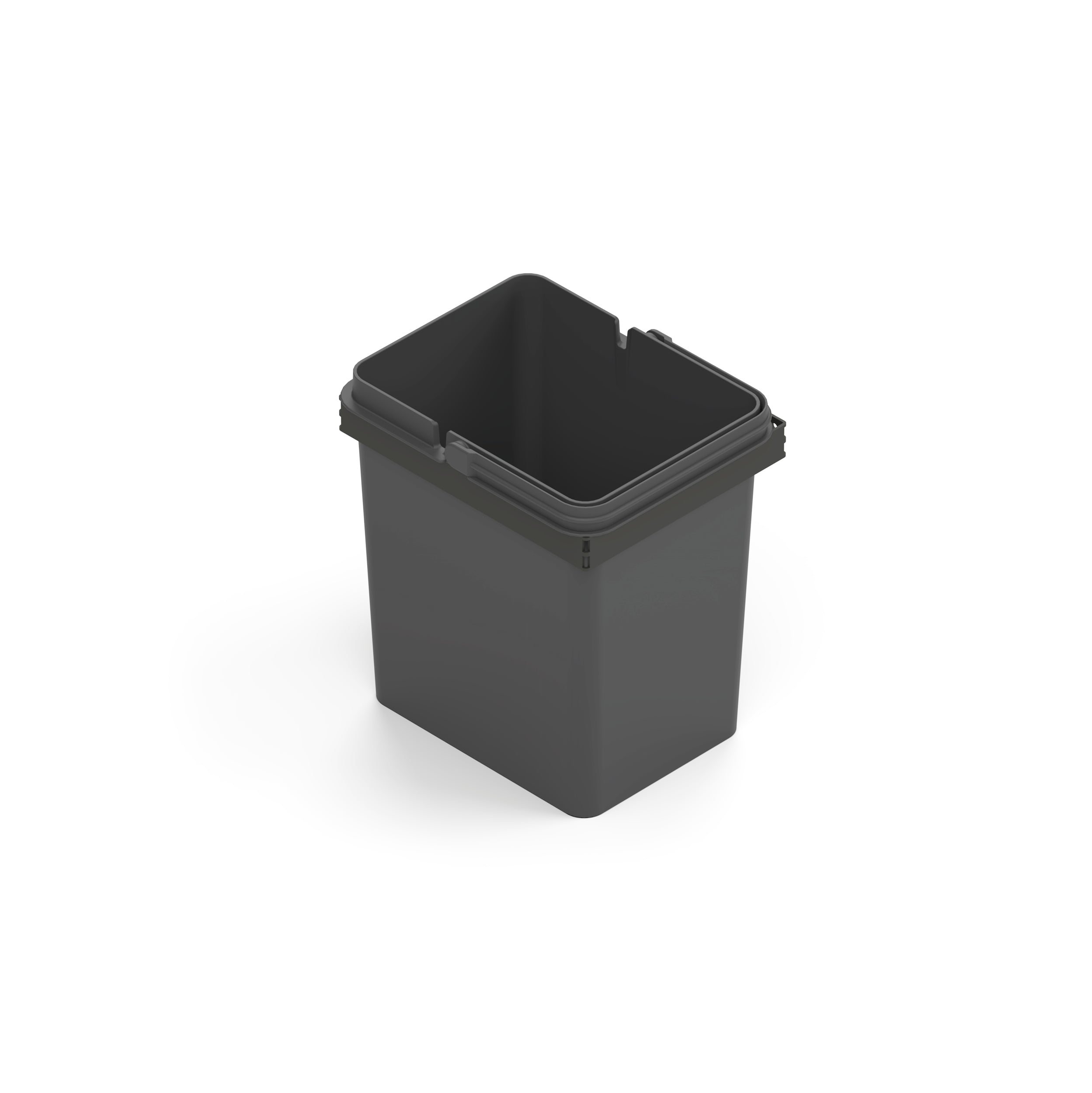 Alicante 22x18 | Affaldssystem sidehængt inkl. 1x7 liters spand (systemdybde 30 cm) - Antracit Grå Theofils TF-630035 FINICC