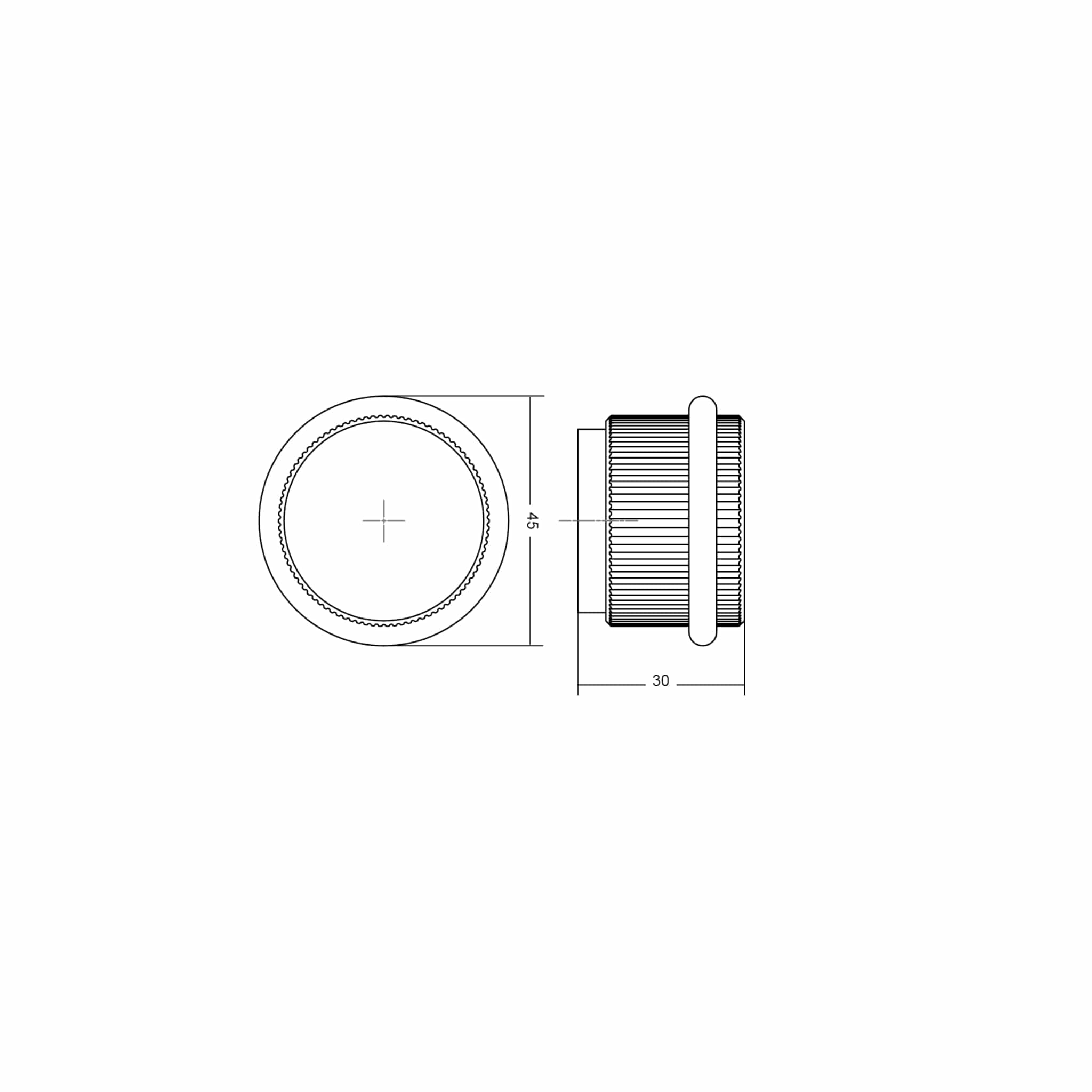 Arpa Floor | Dørstopper i Børstet Messing Ø 45 mm x H 30 mm Viefe VF-8011045L291 FINICC