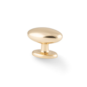 Ashbury | Knop i Blank Messing med Lak