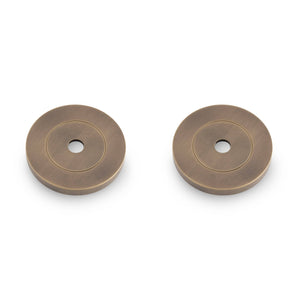 Bagplade til Pull Bars i Antik Messing (Matcher Spitfire Hammered Pull Bar)