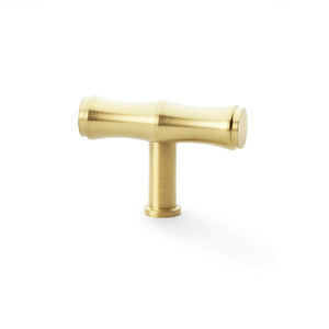 Bamboo T-Bar | Greb/Knop i Børstet Messing med Lak
