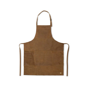 BBQ | Forklæde i Vintage Camel Læder