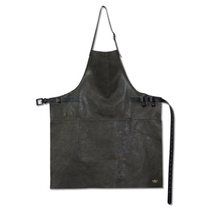 BBQ | Forklæde i Vintage Grey Full Grain læder