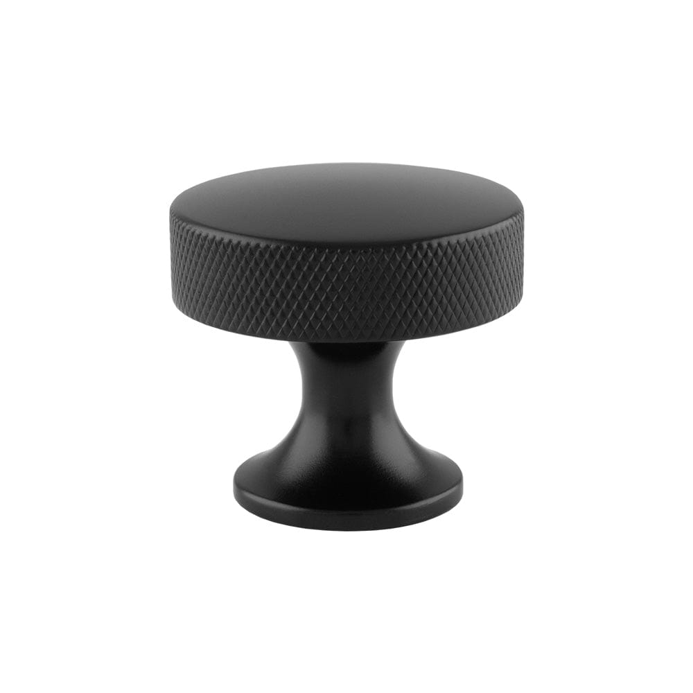 Berlin | Knop i Mat Sort Ø 38 mm x D 34 mm Alexander & Wilks AW841-38-BL FINICC