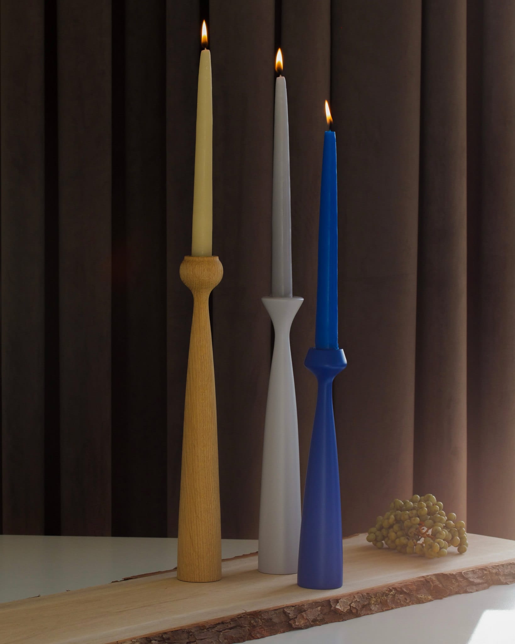 Blossom | Stearinlys i Cobalt Blue - Selvslukkende Applicata APP-BC44 FINICC