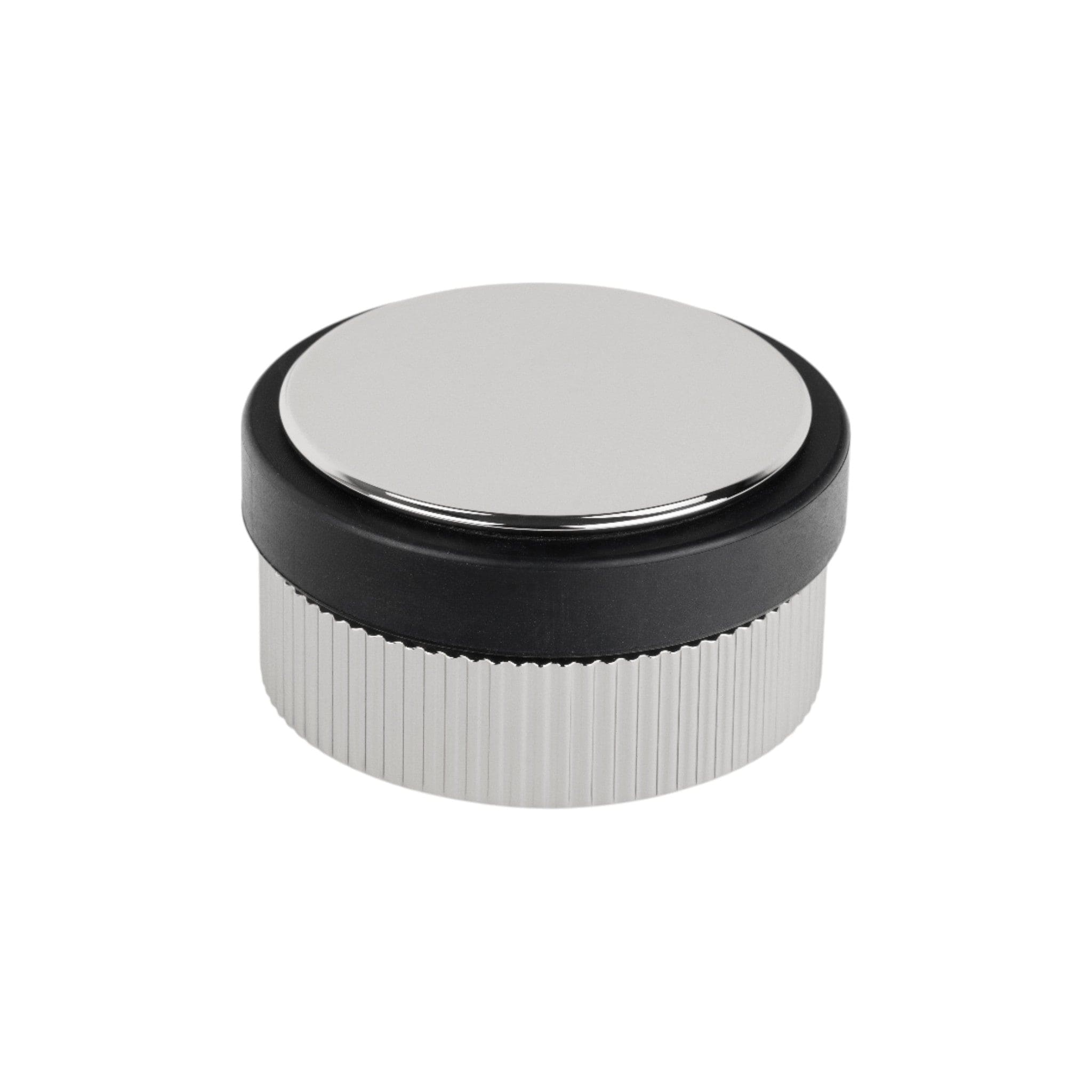Brooklyn Floor | Dørstopper i Blank Nikkel Ø 62 mm x H 33 mm Viefe VF-8021059L05 FINICC